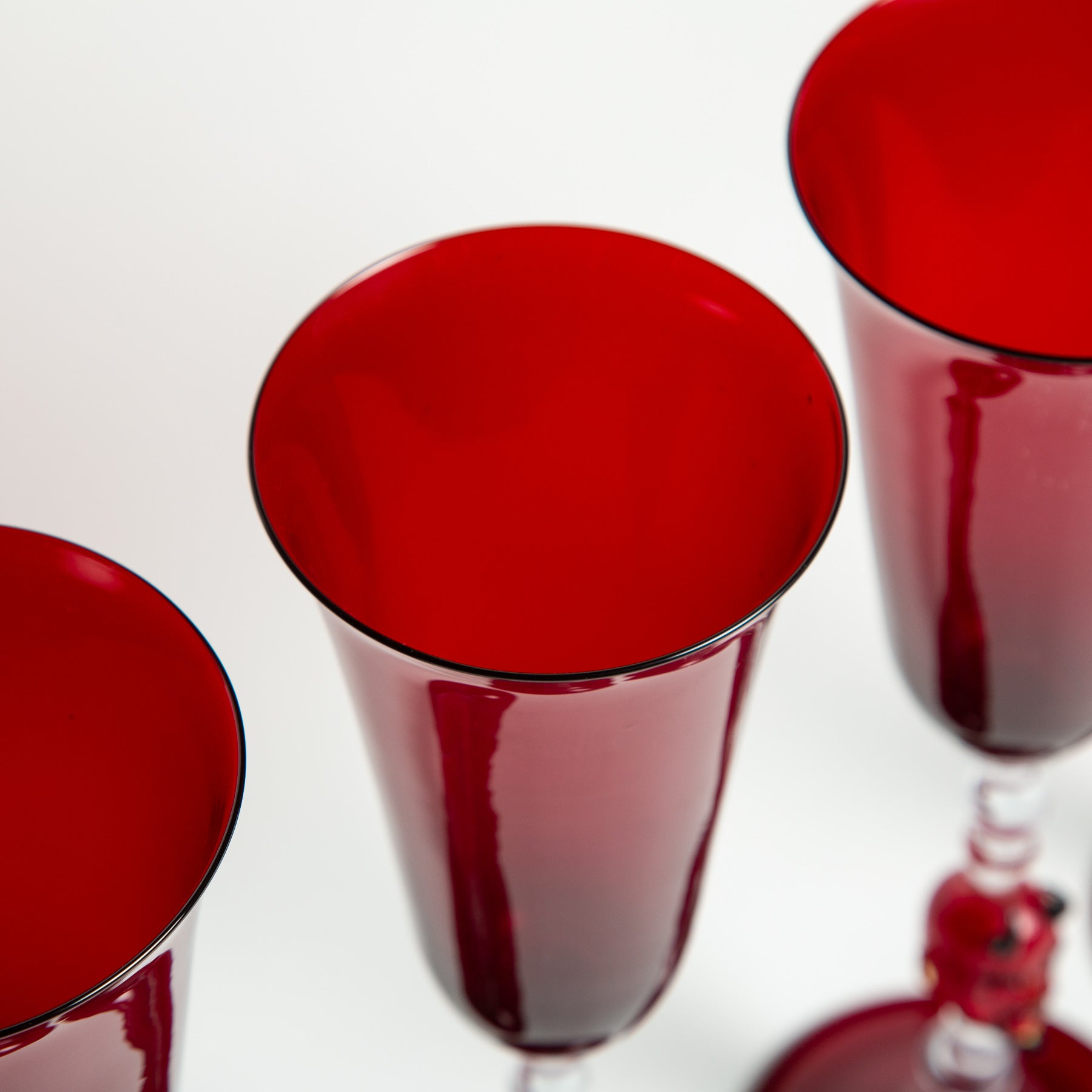 MAXFIELD PRIVATE COLLECTION | SET OF 4 DEVIL CHAMPAGNE GLASSES - MAXFIELD LA