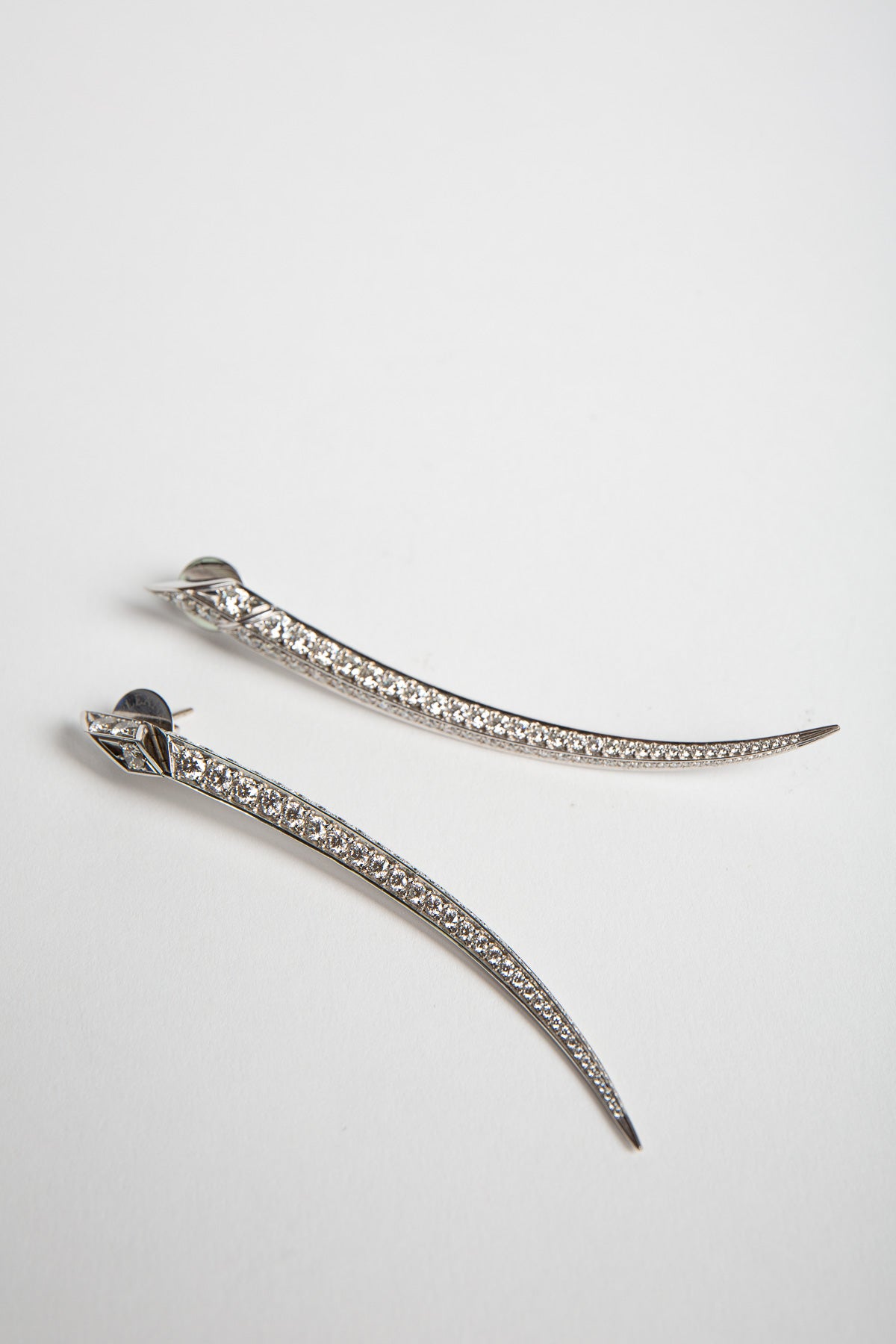 SHAUN LEANE | LARGE DIAMOND SABRE EARRINGS