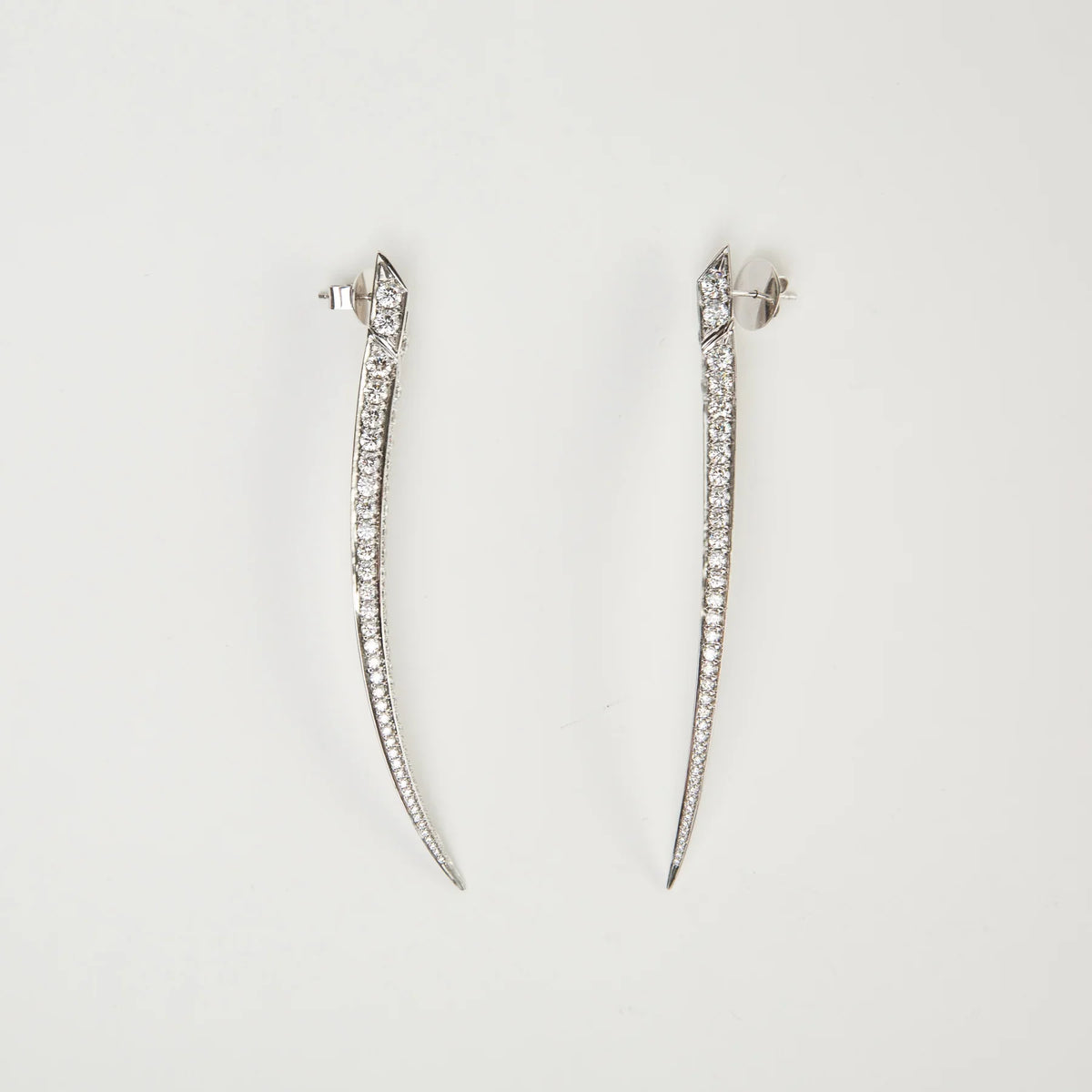 SHAUN LEANE | LARGE DIAMOND SABRE EARRINGS