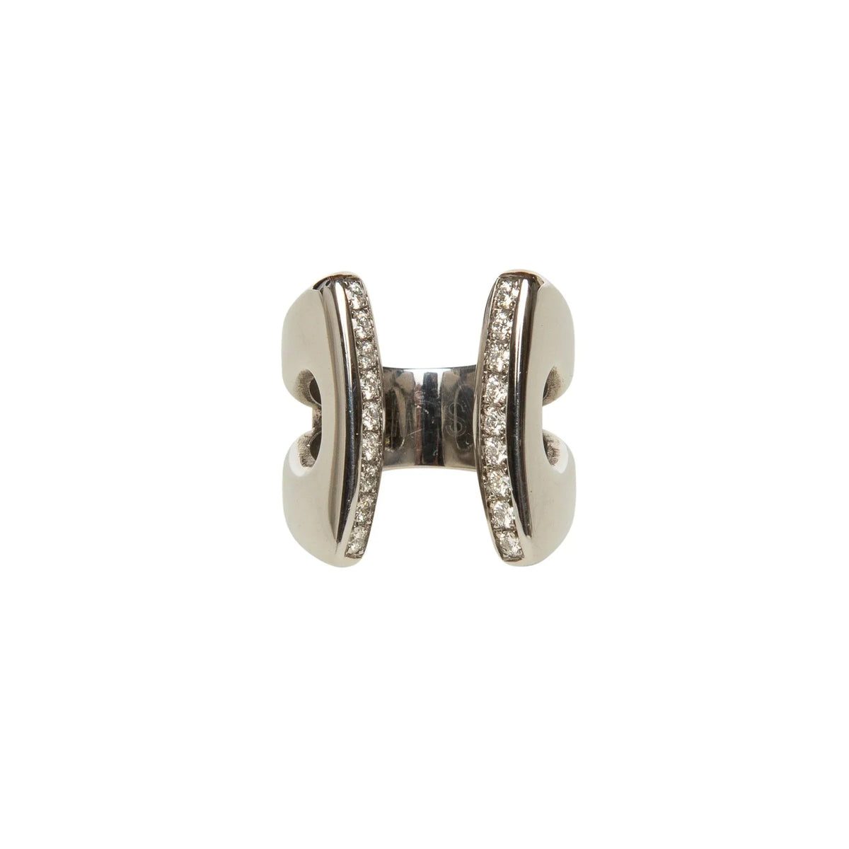 SARAH JANE WILDE | STAINLESS STEEL & DIAMOND RING