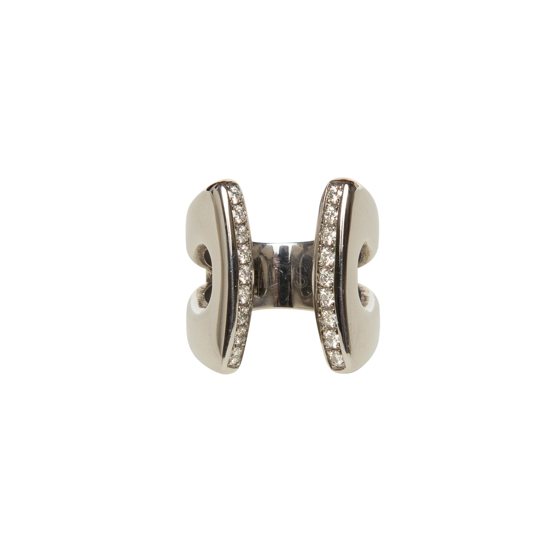 SARAH JANE WILDE | STAINLESS STEEL & DIAMOND RING