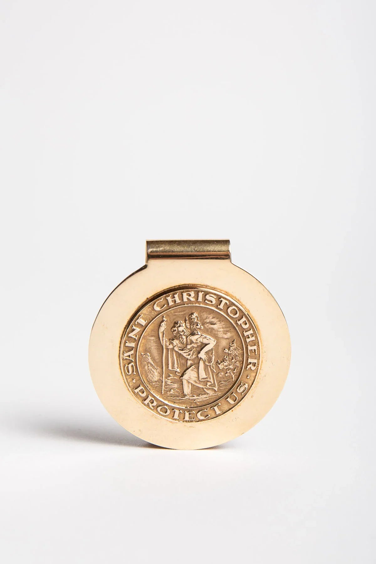 TIFFANY & CO. | 1970'S 14K ST.CHRISTOPHER MONEYCLIP