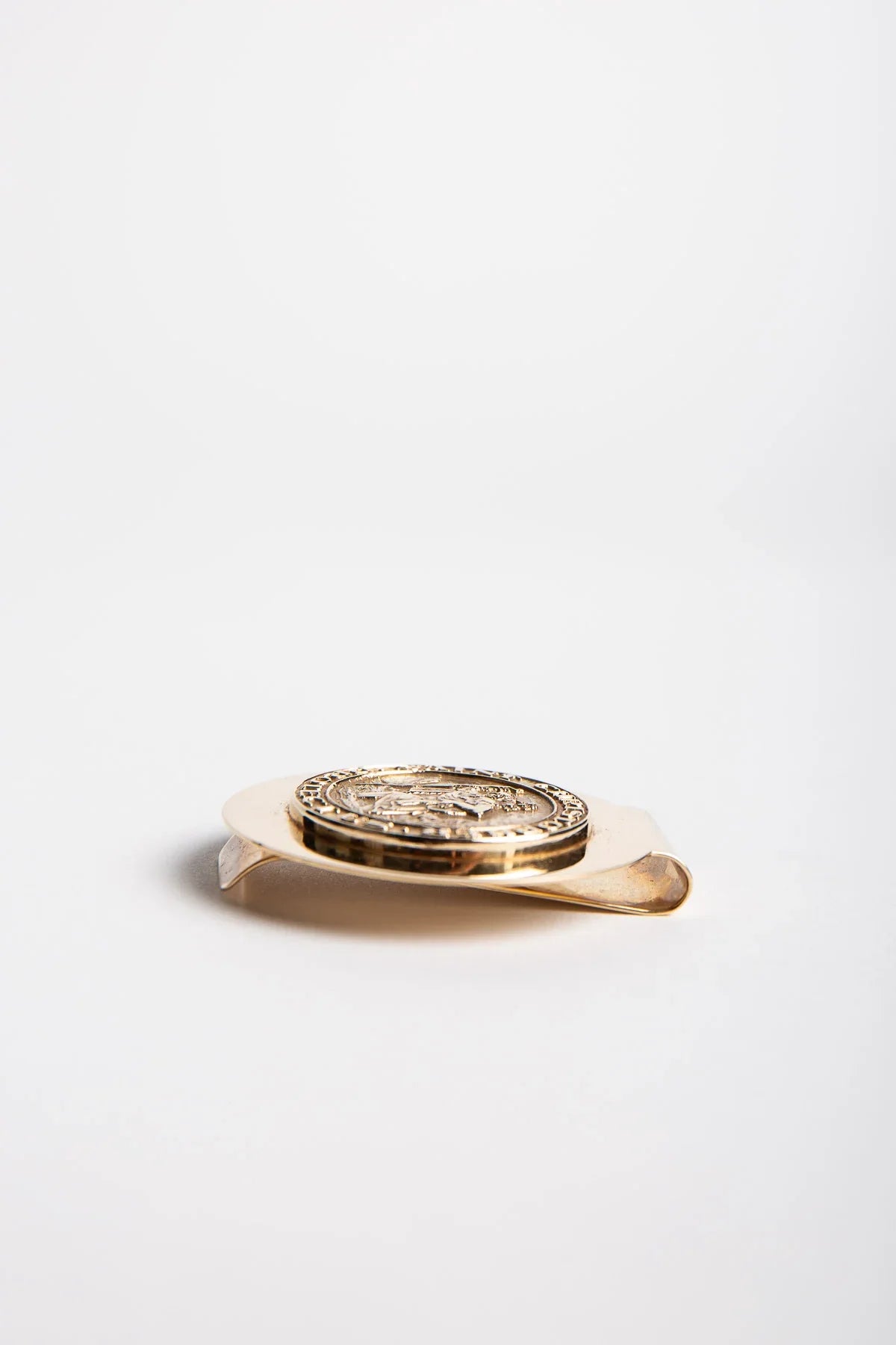 TIFFANY & CO. | 1970'S 14K ST.CHRISTOPHER MONEYCLIP