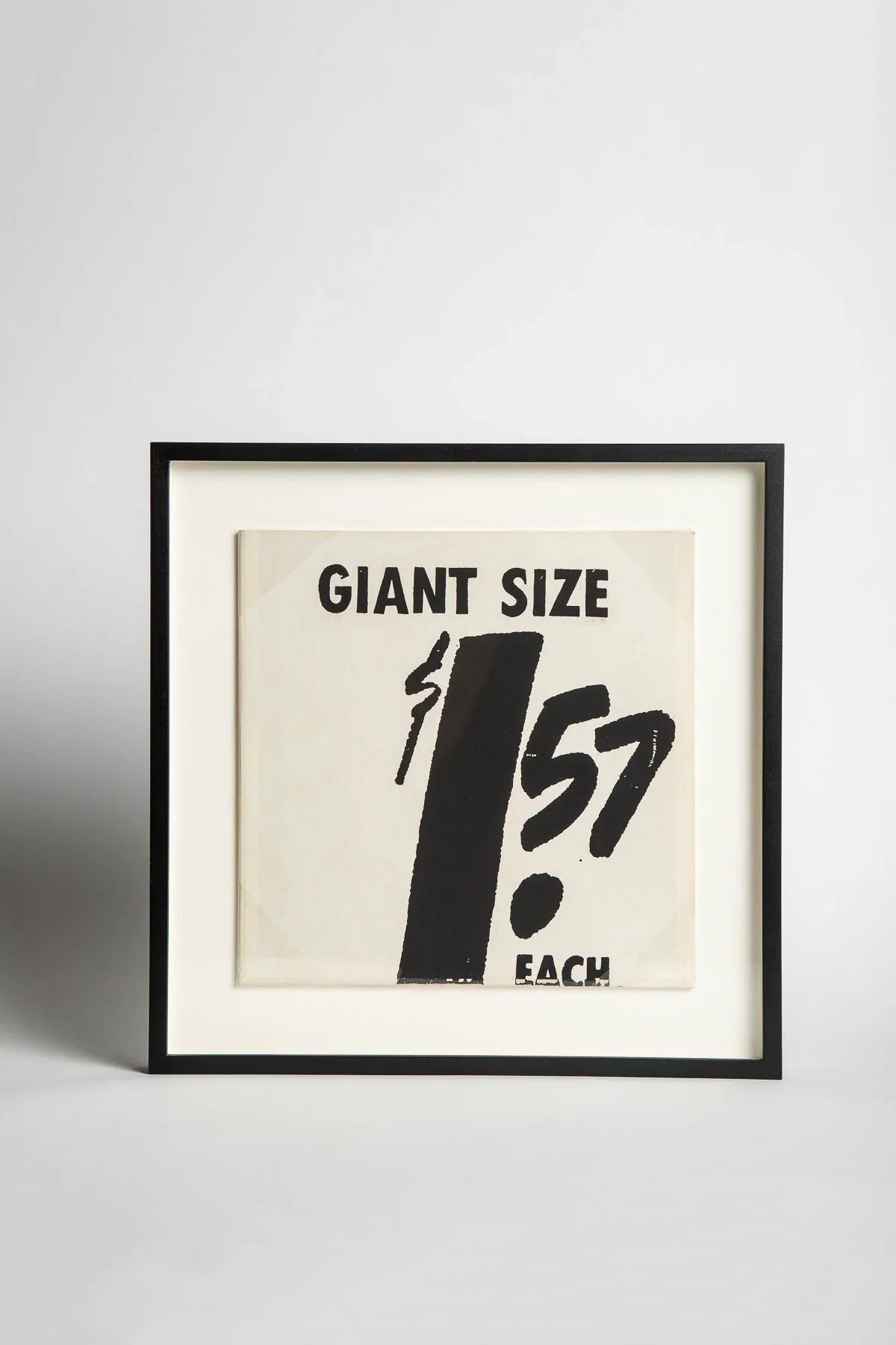 ANDY WARHOL | 1963 ANDY WARHOL "GIANT SIZE" PRINT, FRAMED