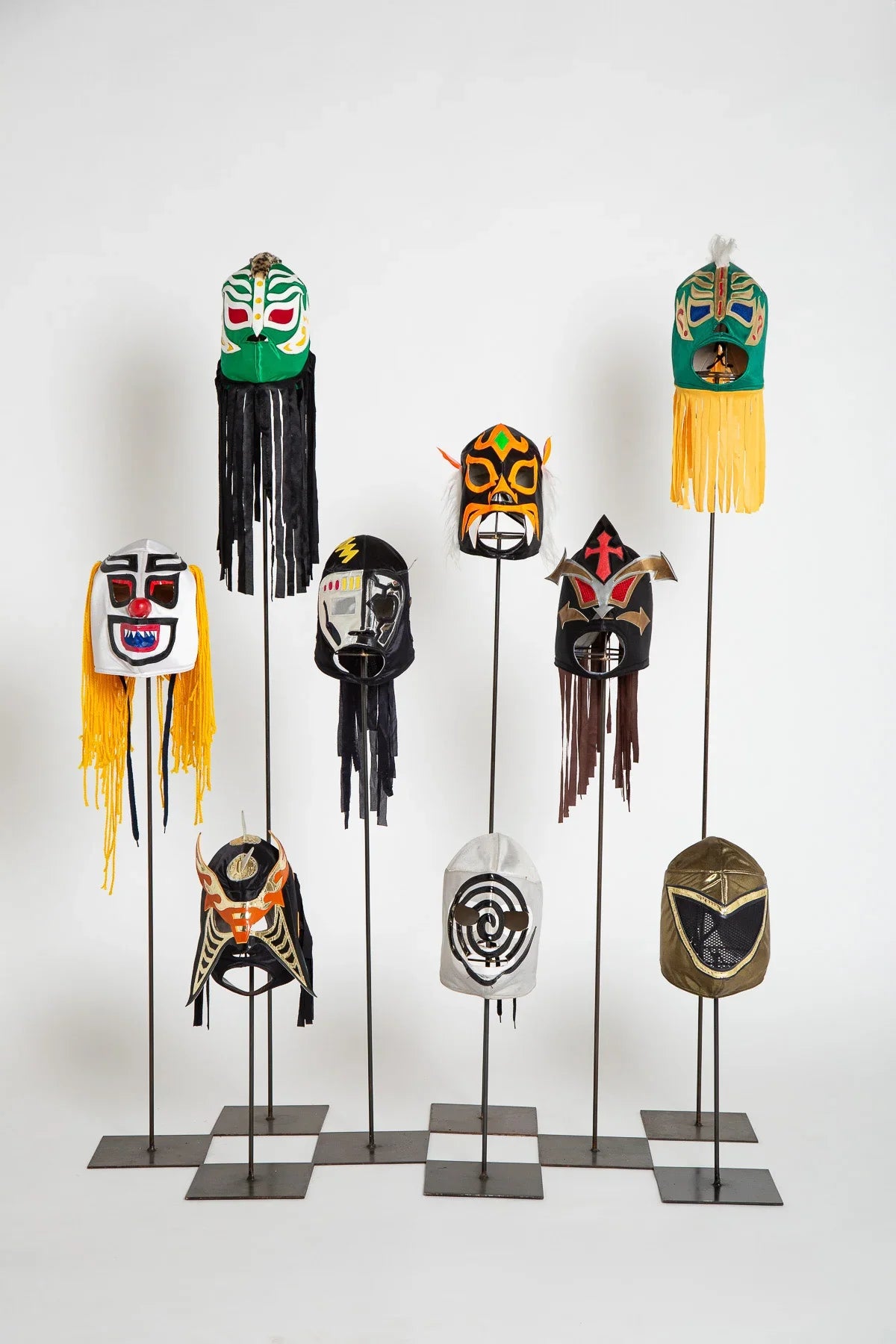 MAXFIELD PRIVATE COLLECTION | VINTAGE LUCHA LIBRE WRESTLING MASKS, SET OF 9