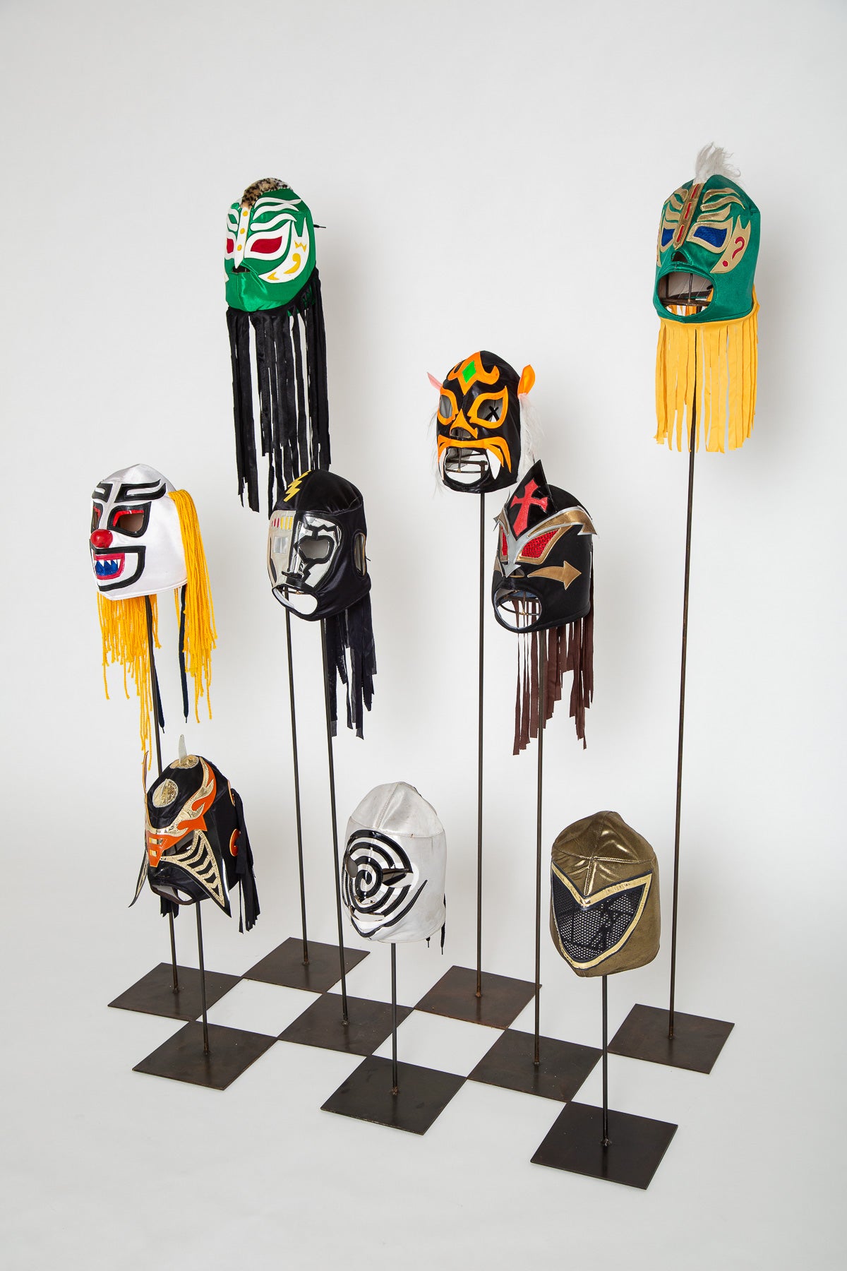 MAXFIELD PRIVATE COLLECTION | VINTAGE LUCHA LIBRE WRESTLING MASKS, SET OF 9