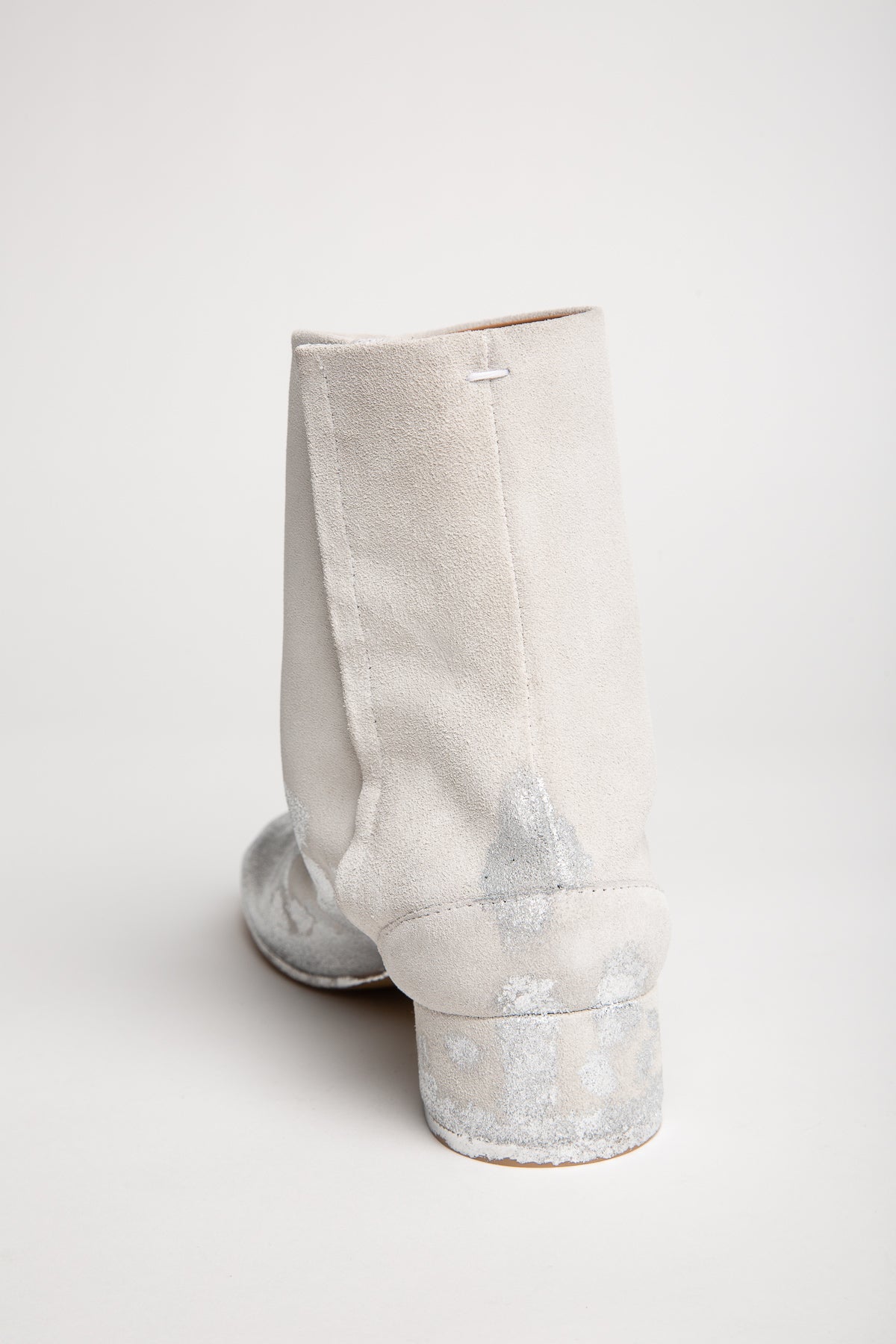 MAISON MARGIELA | FOIL EFFECT SUEDE ANKLE BOOTS