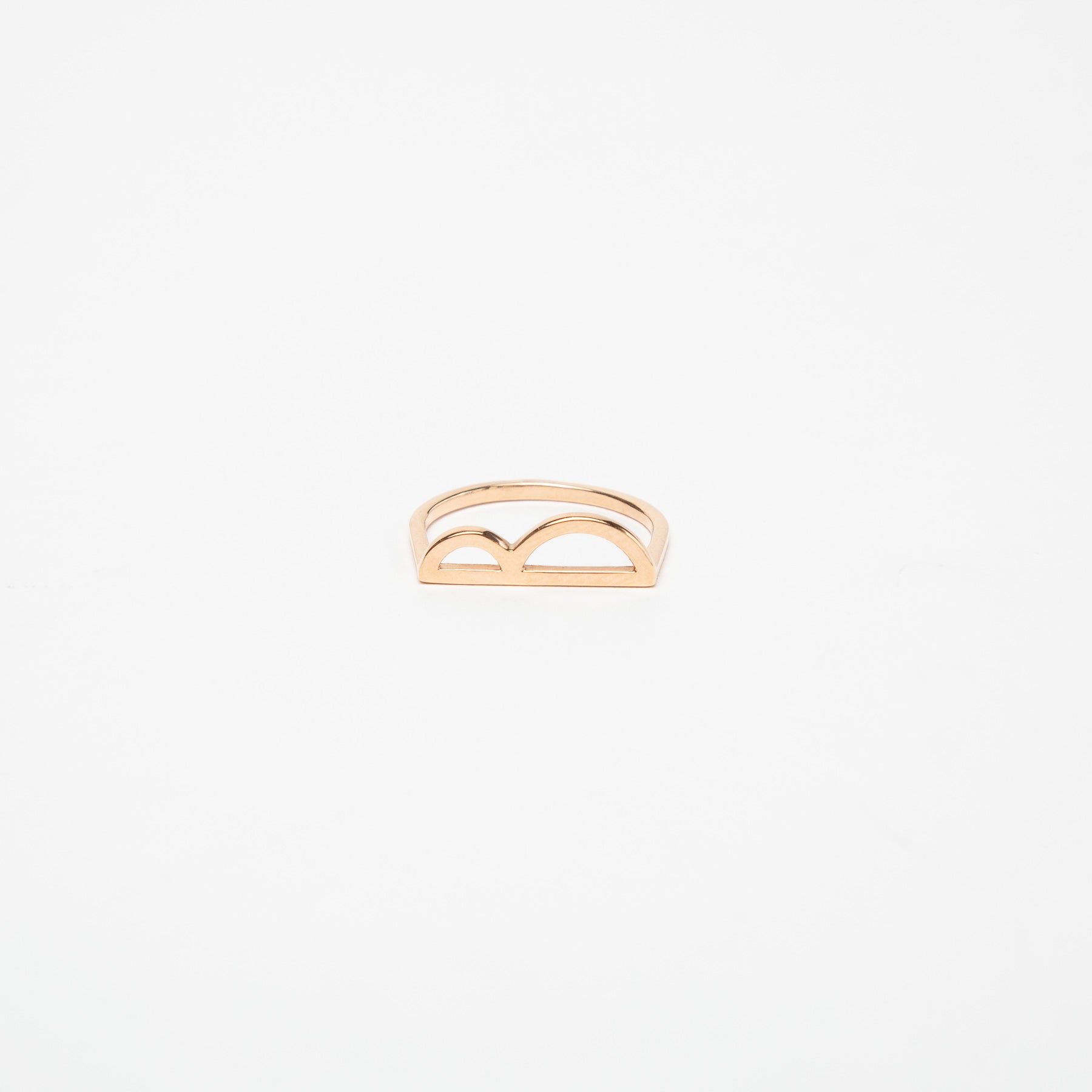 KWIT | 14K ROSE GOLD LETTER B RING