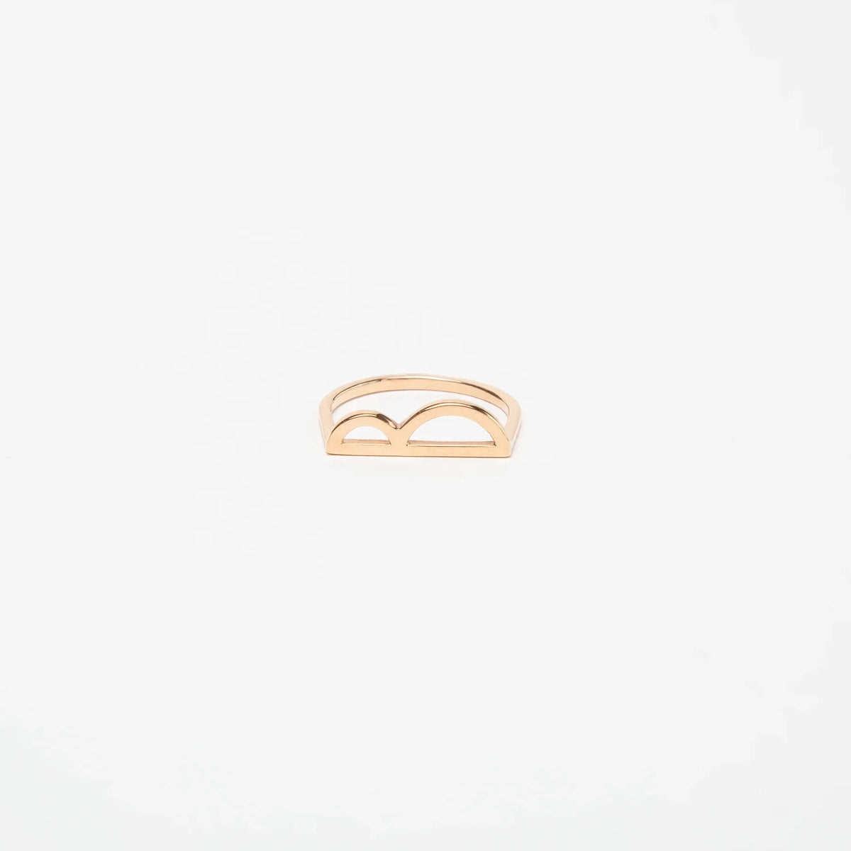 KWIT | 14K ROSE GOLD LETTER B RING