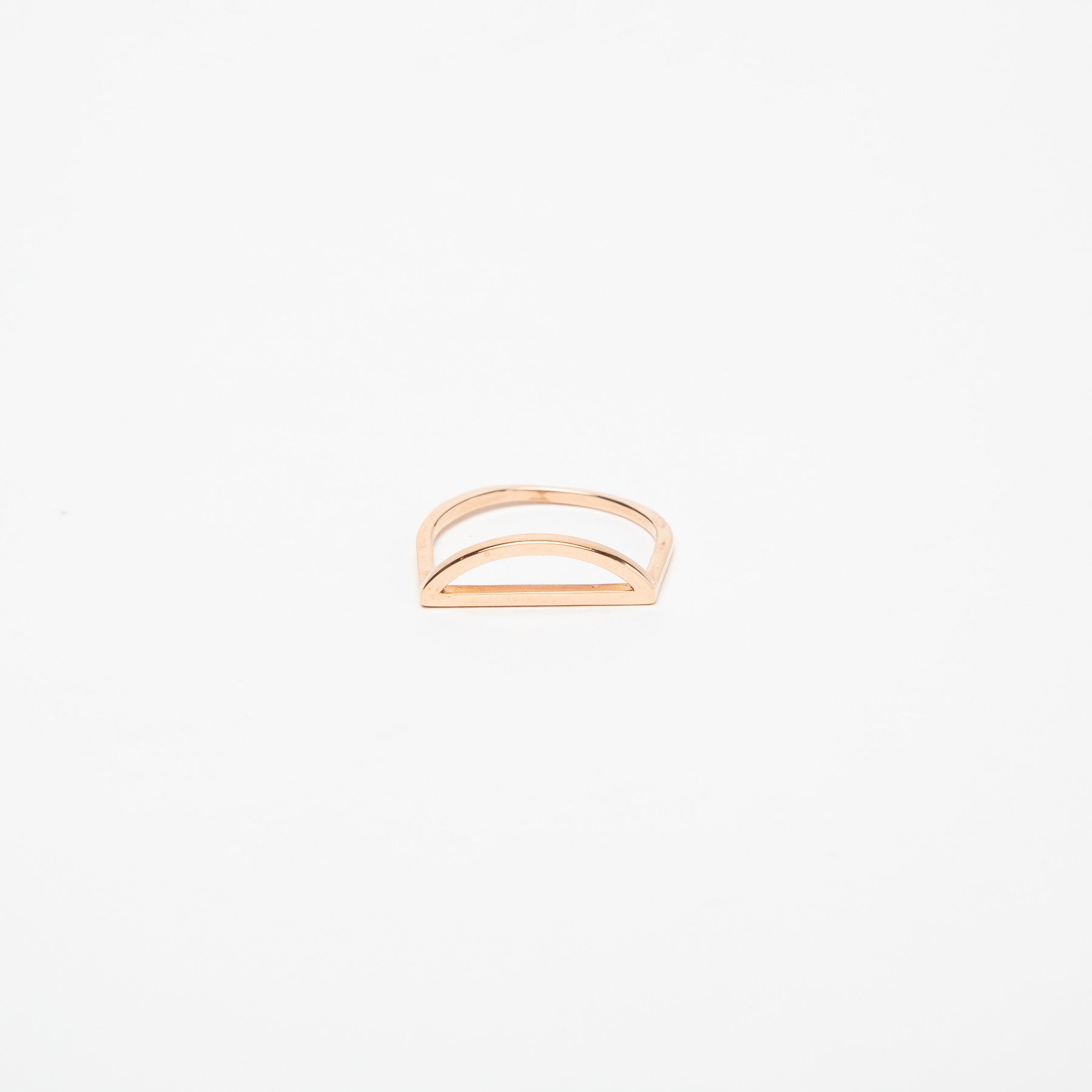 KWIT | 14K ROSE GOLD LETTER D RING