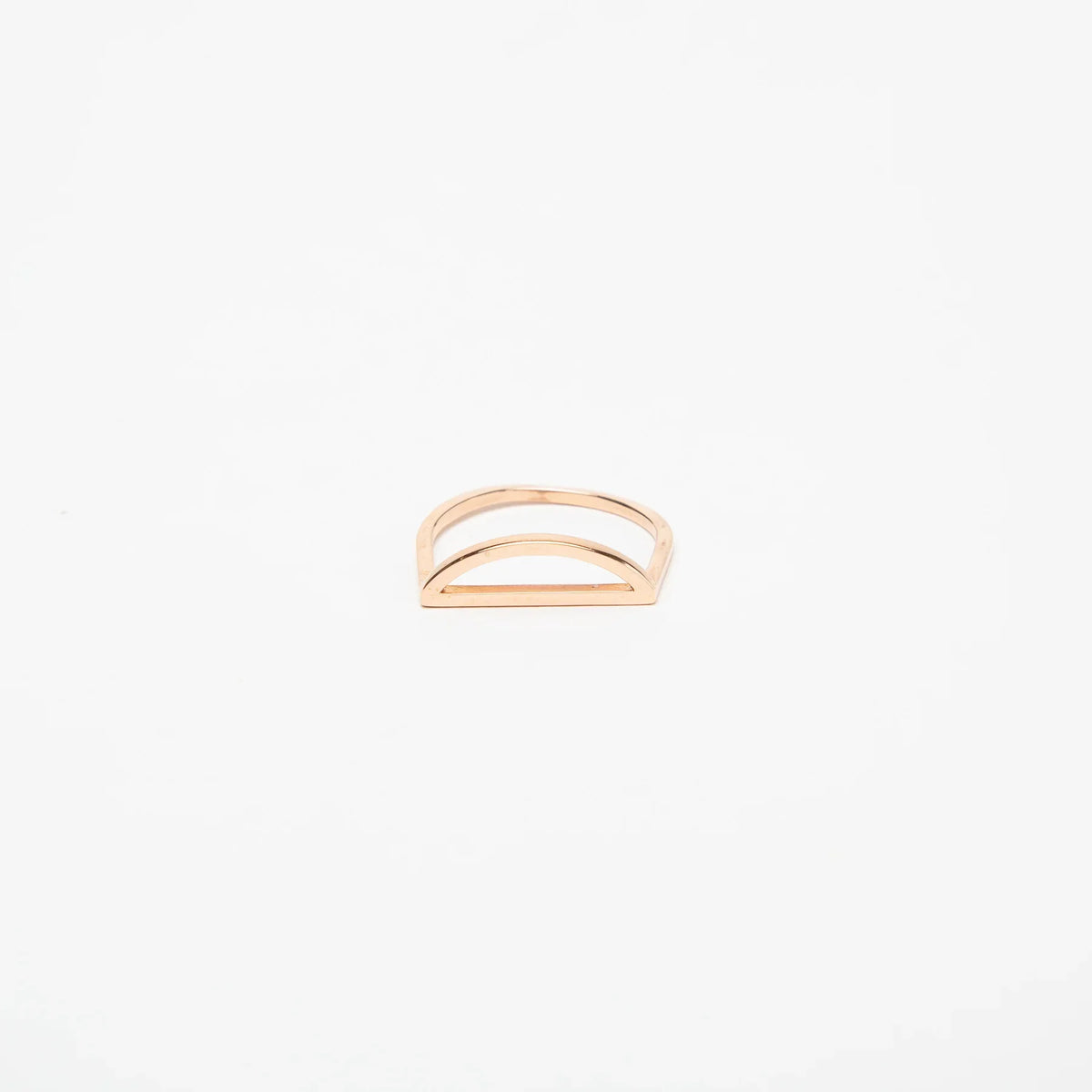 KWIT | 14K ROSE GOLD LETTER D RING