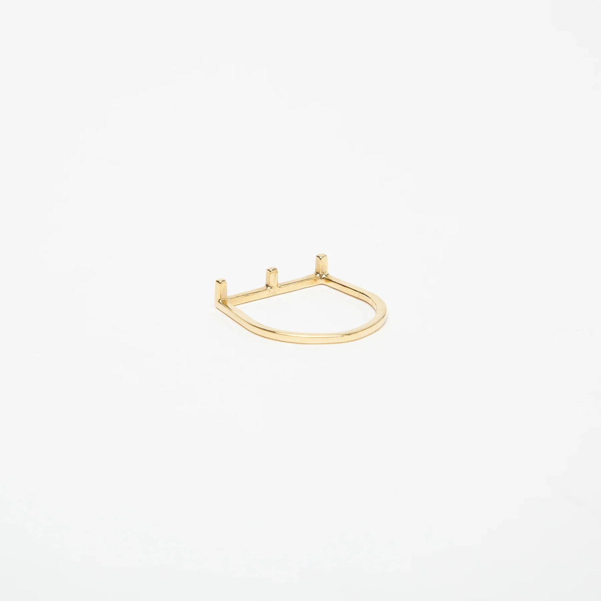 KWIT | 14K YELLOW GOLD LETTER E RING