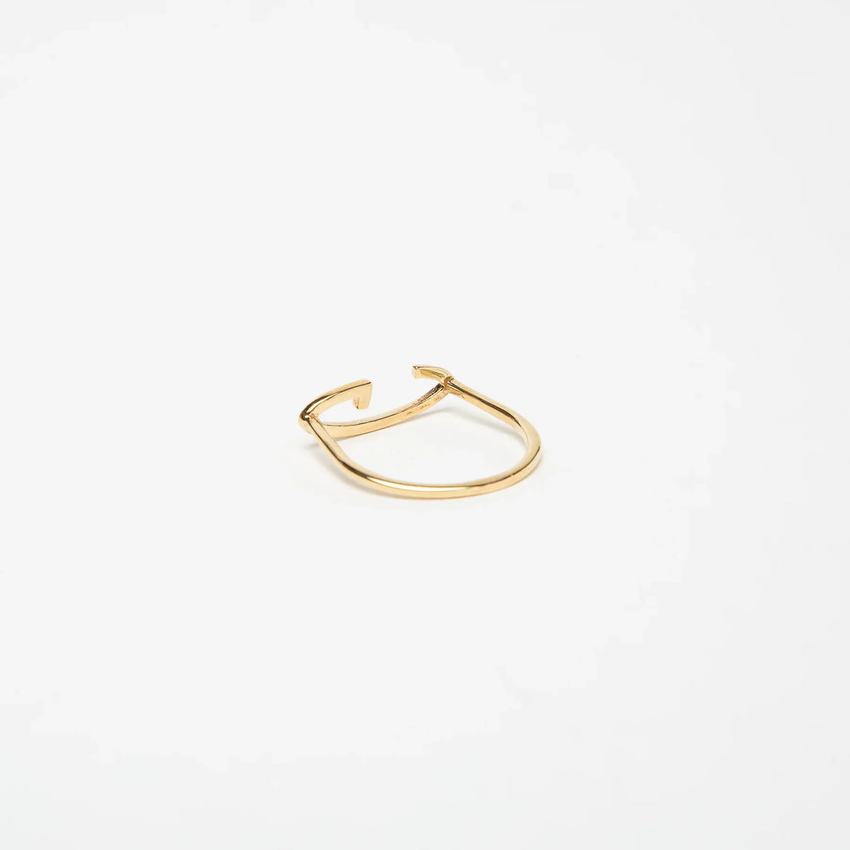 KWIT | 14K GOLD LETTER G RING