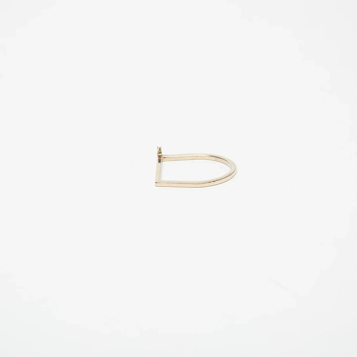 KWIT | 14K WHITE GOLD LETTER J RING