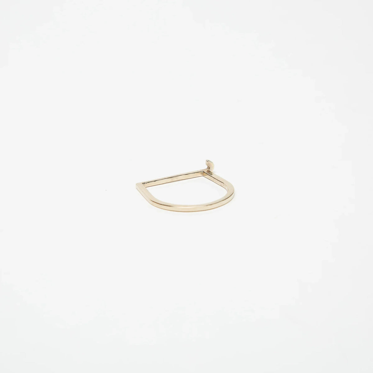 KWIT | 14K WHITE GOLD LETTER J RING