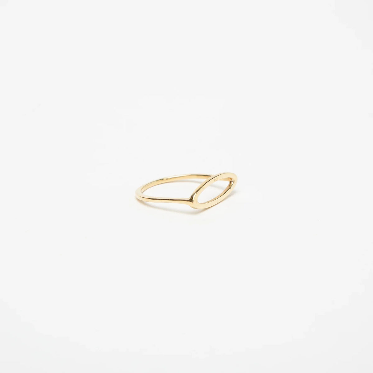 KWIT | 14K GOLD LETTER O RING