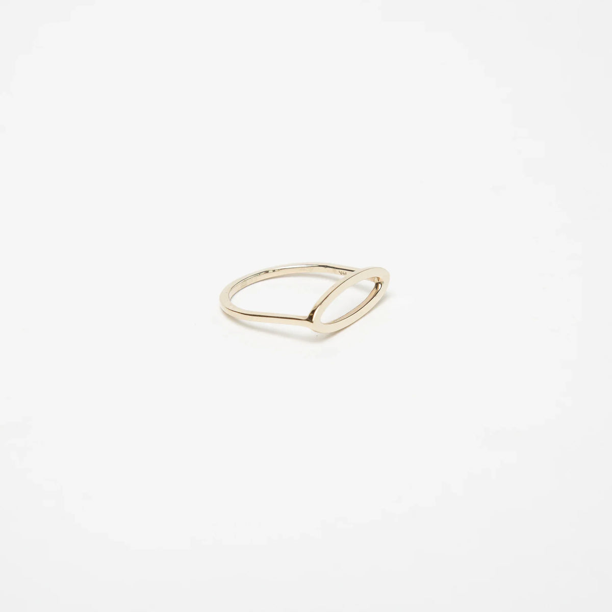 KWIT | 14K GOLD LETTER O RING