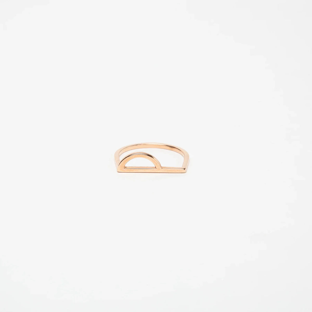 KWIT | 14K ROSE GOLD LETTER P RING