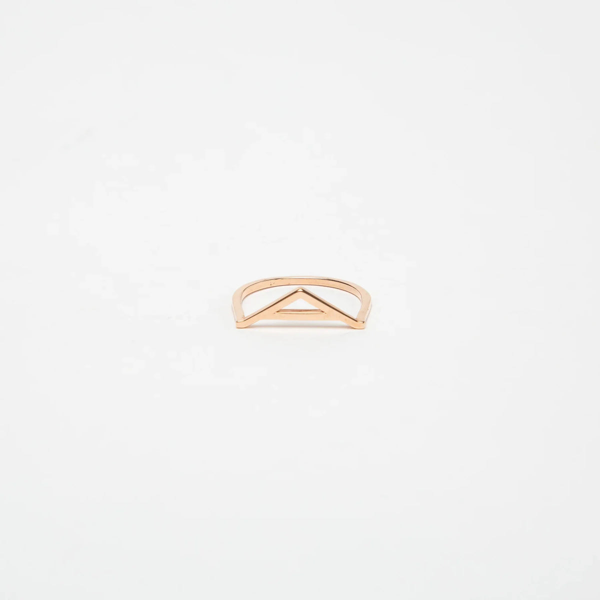 KWIT | 14K ROSE GOLD LETTER A RING