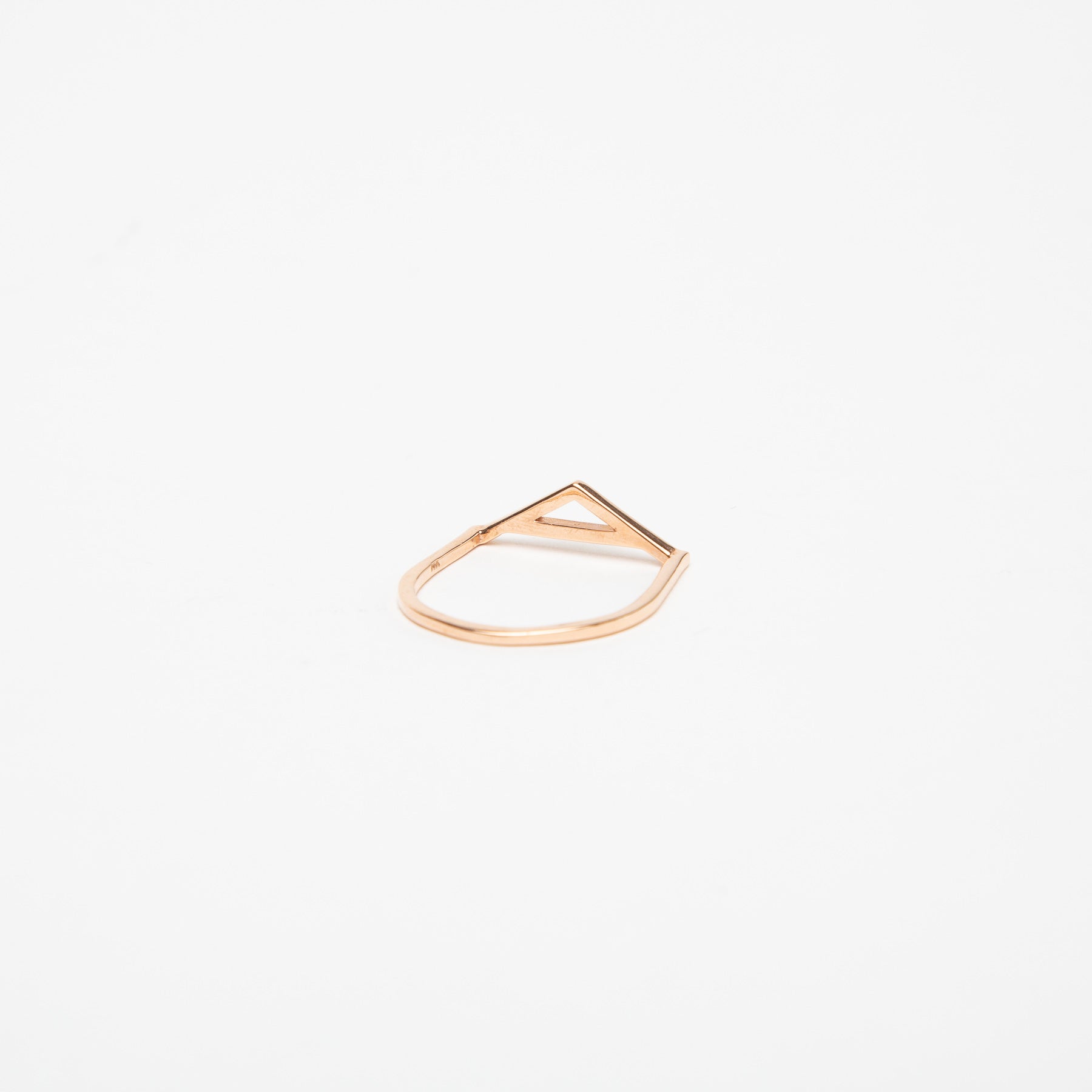 KWIT | 14K ROSE GOLD LETTER A RING