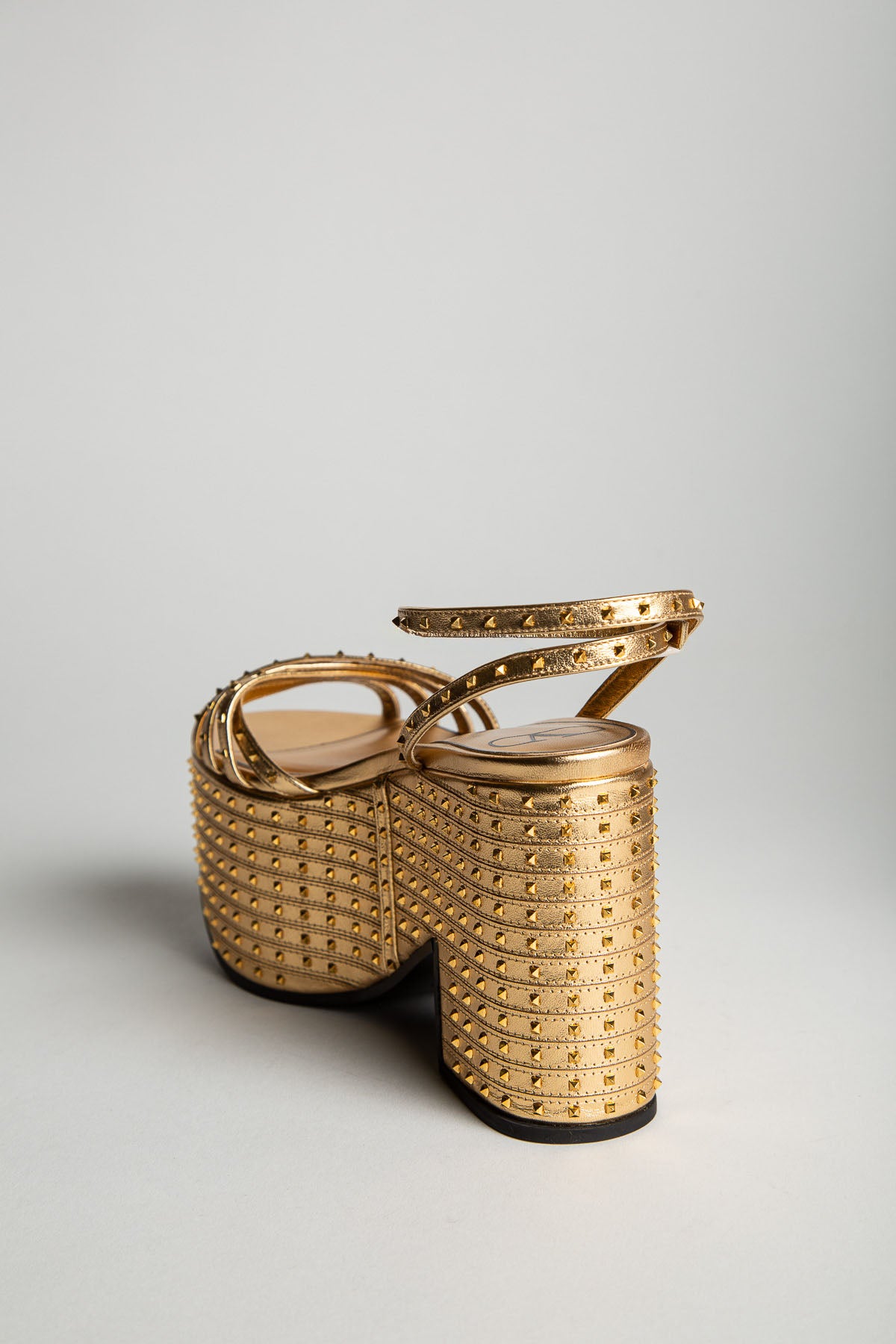 VALENTINO GARAVANI | MICRO STUD PLATFORM WEDGE SANDALS