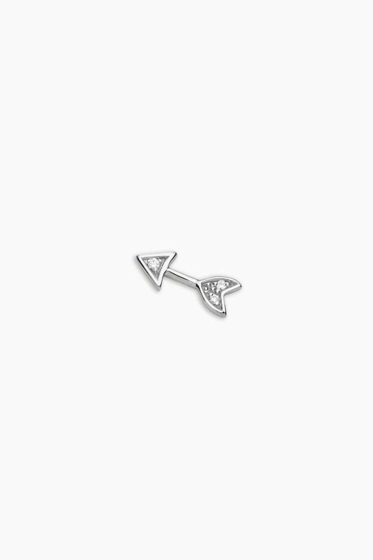 LOQUET LONDON | WHITE GOLD ARROW CHARM - MAXFIELD LA