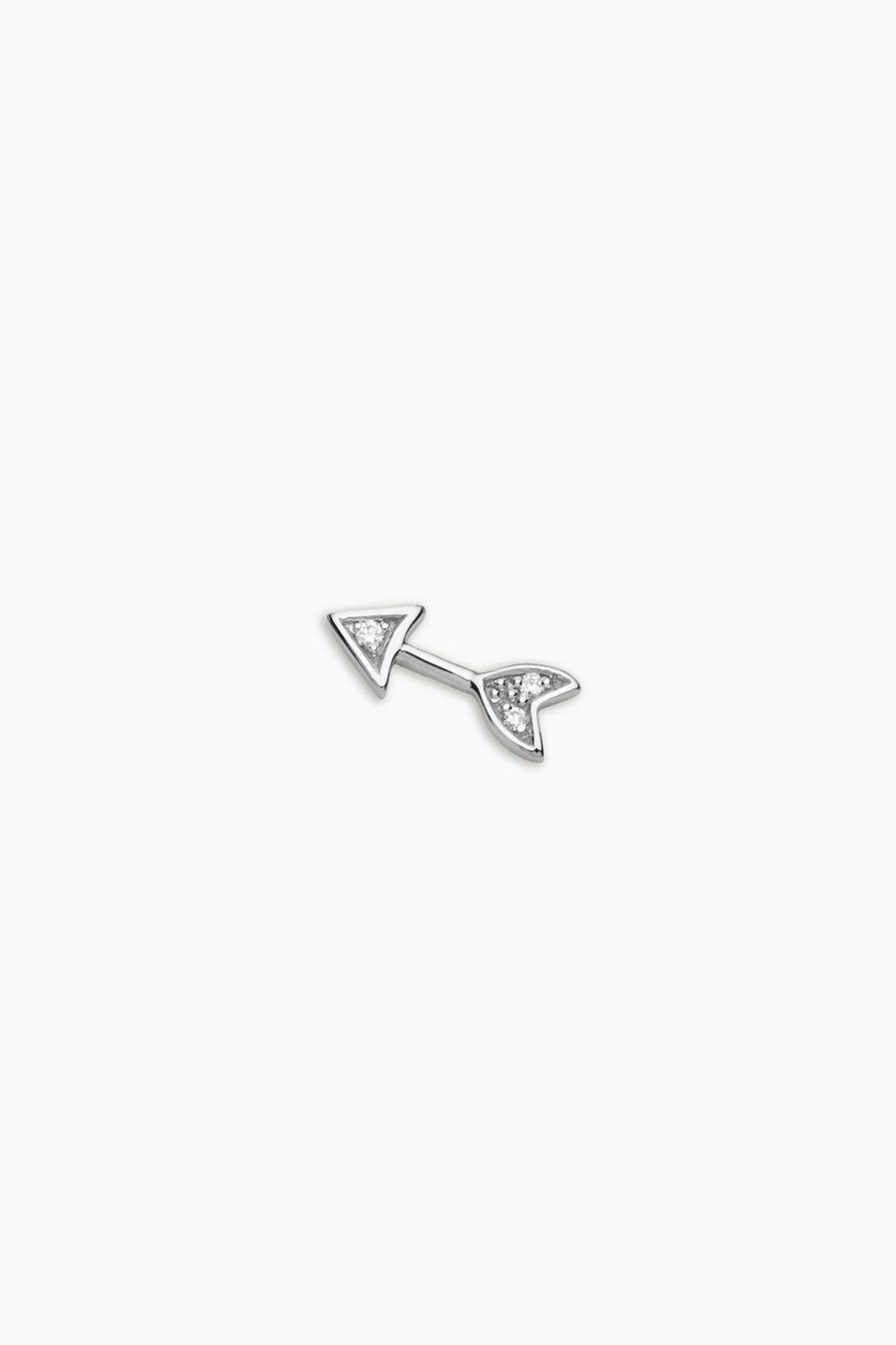 LOQUET LONDON | WHITE GOLD ARROW CHARM