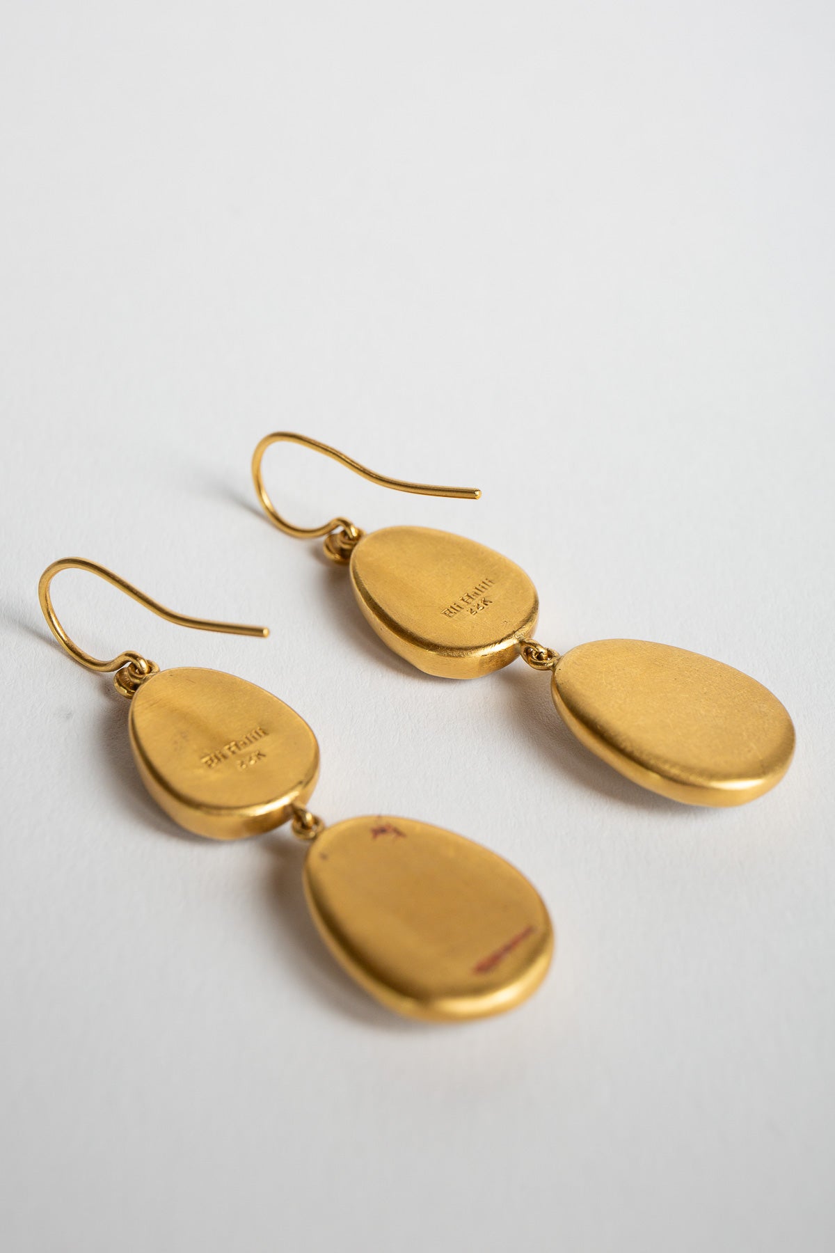 ELI HALILI | 22K DOUBLE DROP MOONSTONE EARRINGS