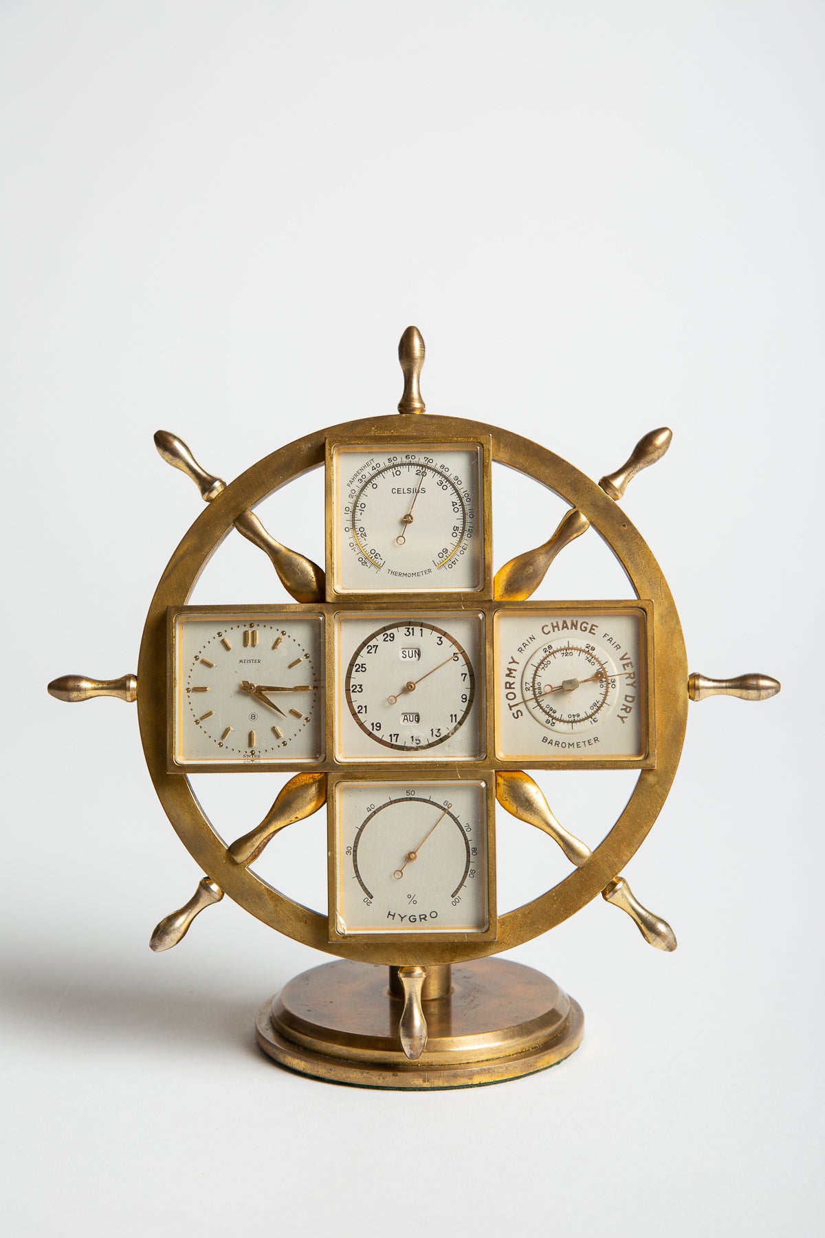 MATHEY-TISSOT | 1920'S DESK CLOCK/WEATHER STATION - MAXFIELD LA