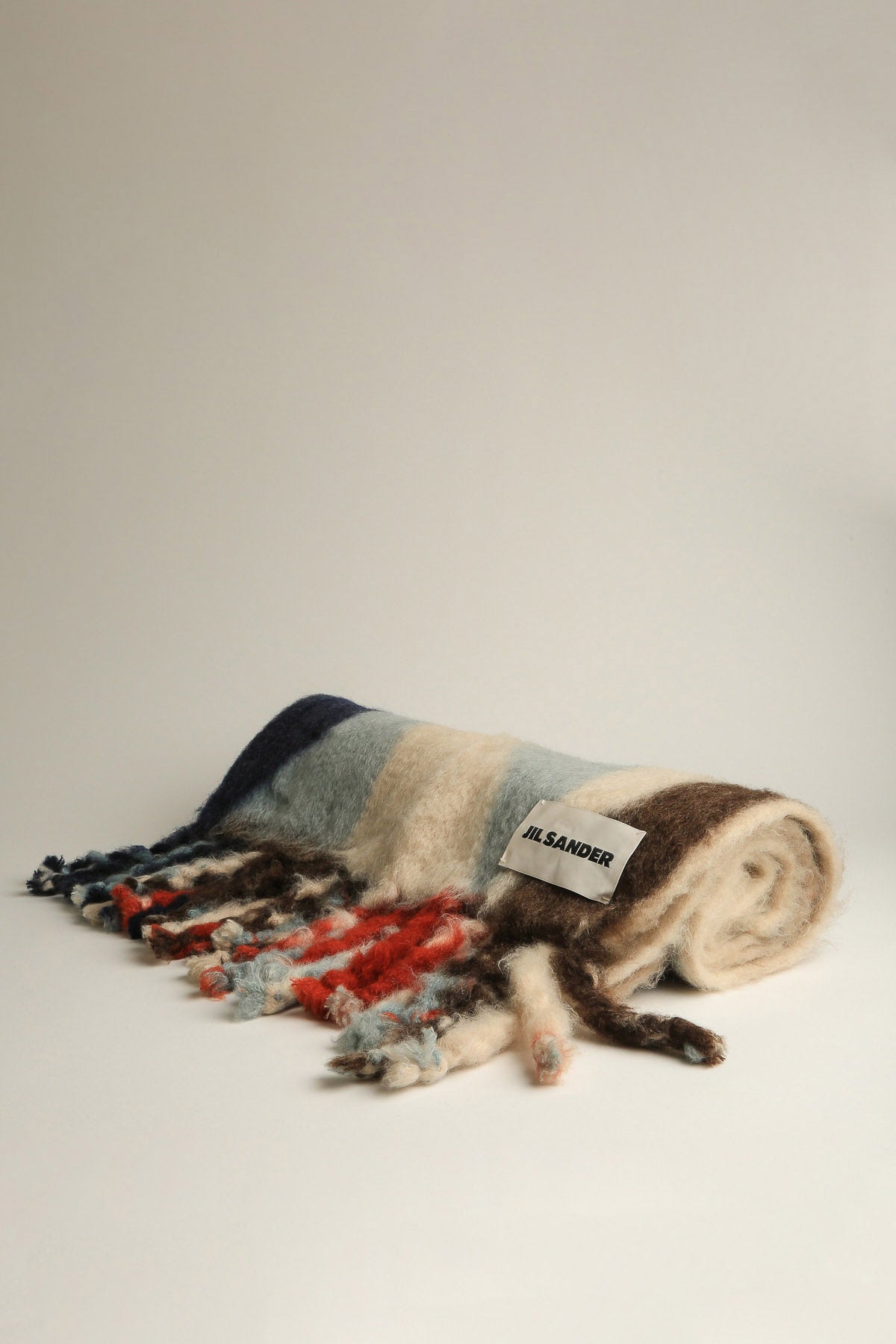 JIL SANDER | MOHAIR AND WOOL PRINTED BLANKET