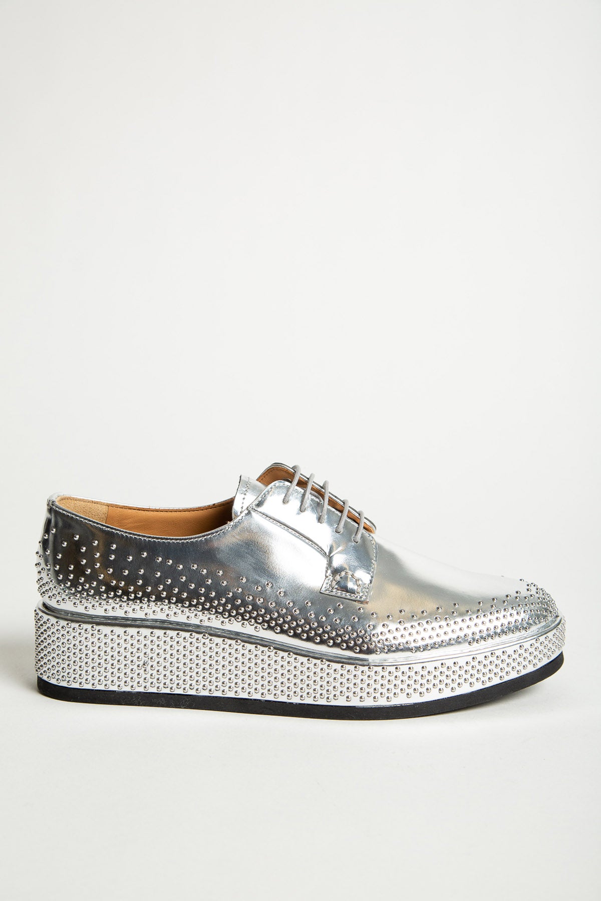 NOIR KEI NINOMIYA | CHURCH'S SILVER DERBY SHOES - MAXFIELD LA