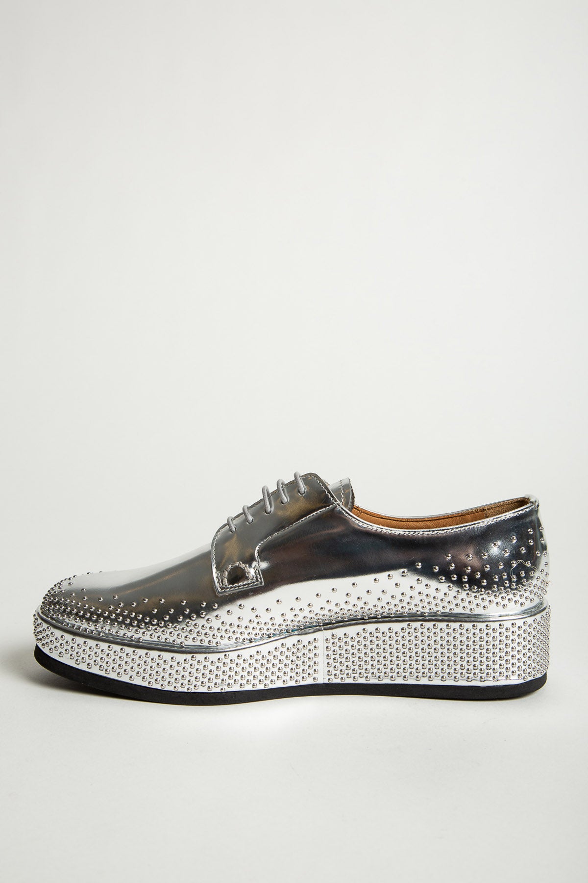 NOIR KEI NINOMIYA | CHURCH'S SILVER DERBY SHOES - MAXFIELD LA
