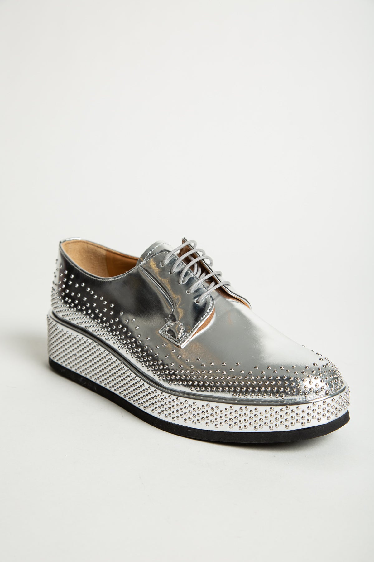 NOIR KEI NINOMIYA | CHURCH'S SILVER DERBY SHOES - MAXFIELD LA