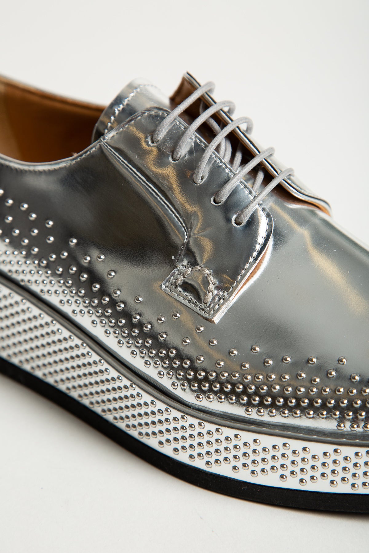 NOIR KEI NINOMIYA | CHURCH'S SILVER DERBY SHOES - MAXFIELD LA