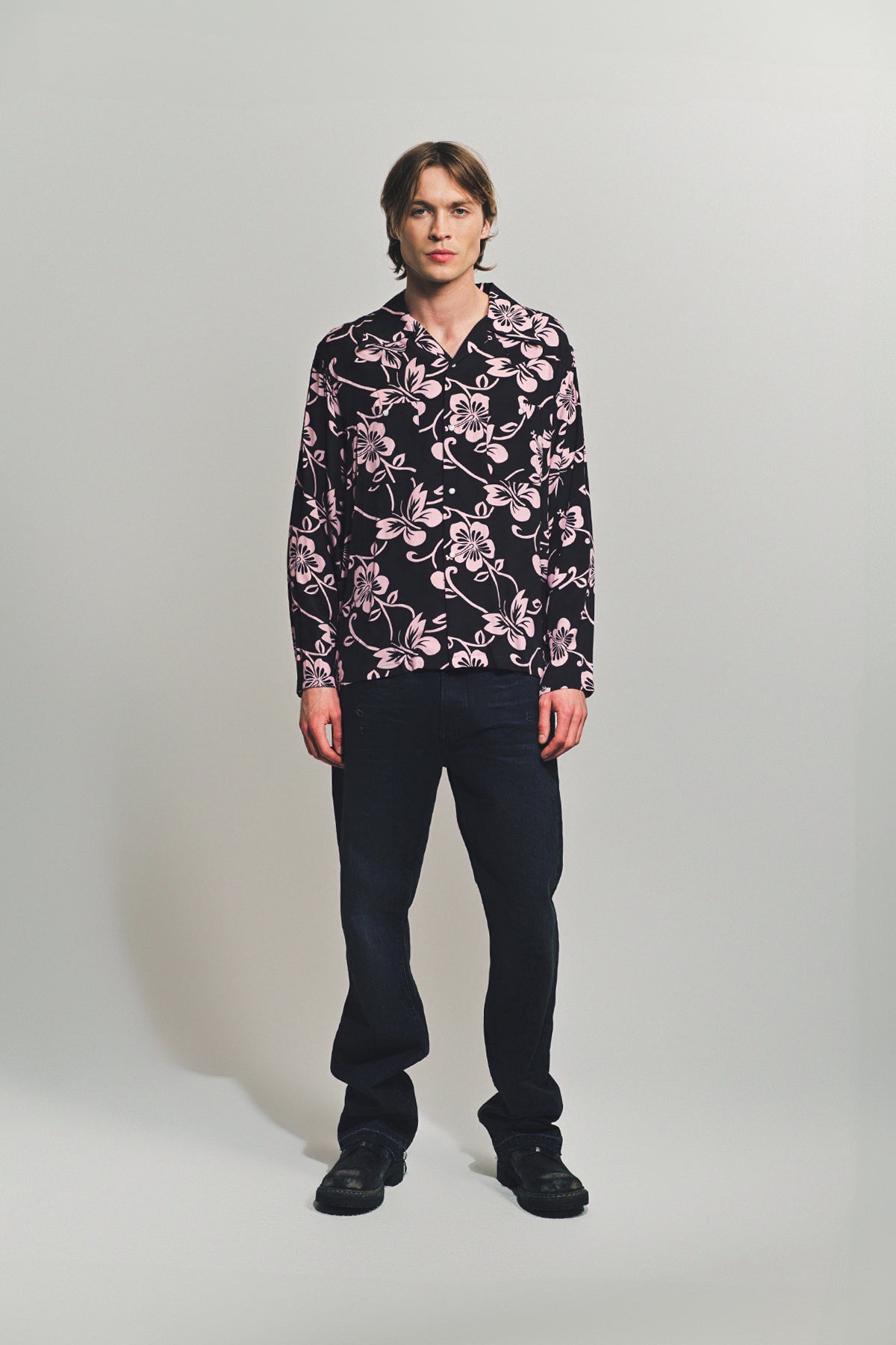 NEEDLES X MAXFIELD | HIBISCUS FLOWER PRINT COWBOY SHIRT