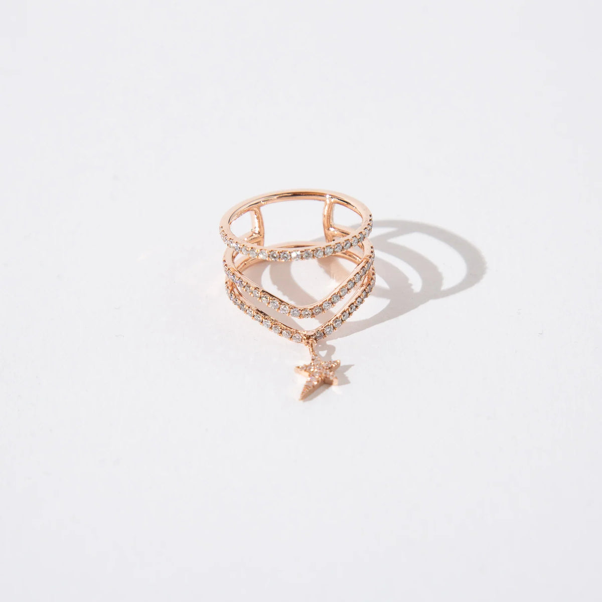 DIANE KORDAS | COSMOS EXPLOSION TRIPLE CURVED DIAMOND RING