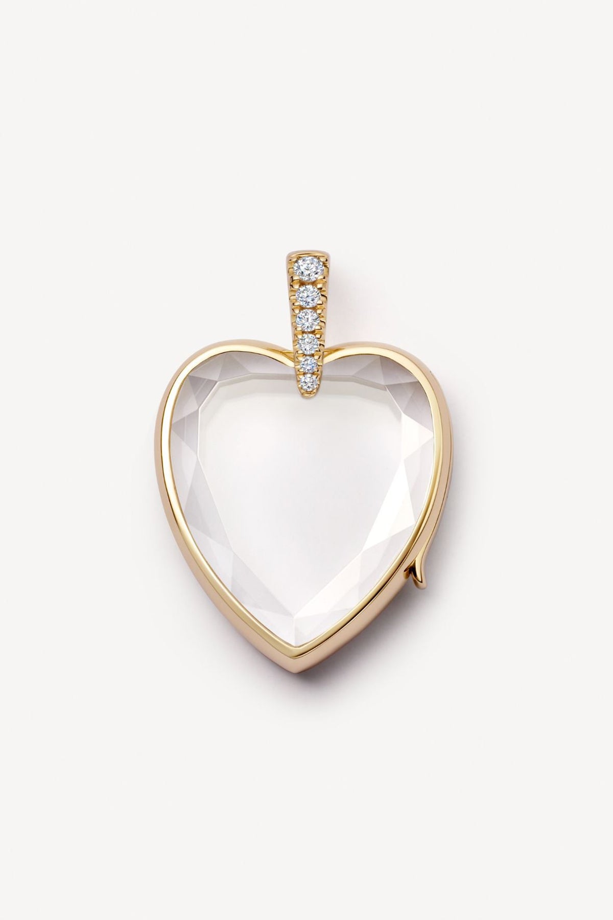 LOQUET LONDON | AMATE DIAMOND HEART GOLD LOCKET