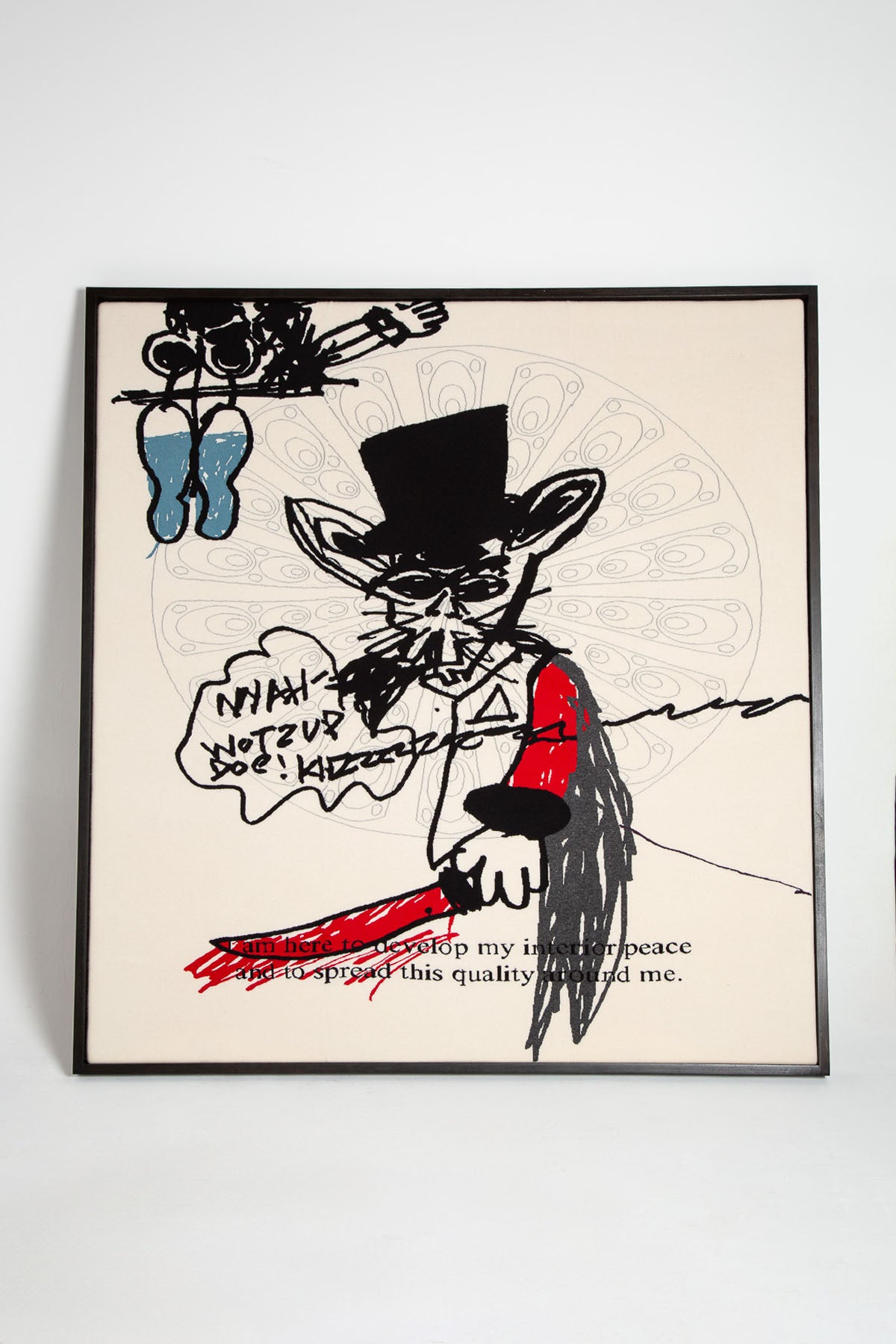 FRENCKENBERGER | SHANE MACGOWAN "MY INTERIOR PEACE" CASHMERE BLANKET, FRAMED