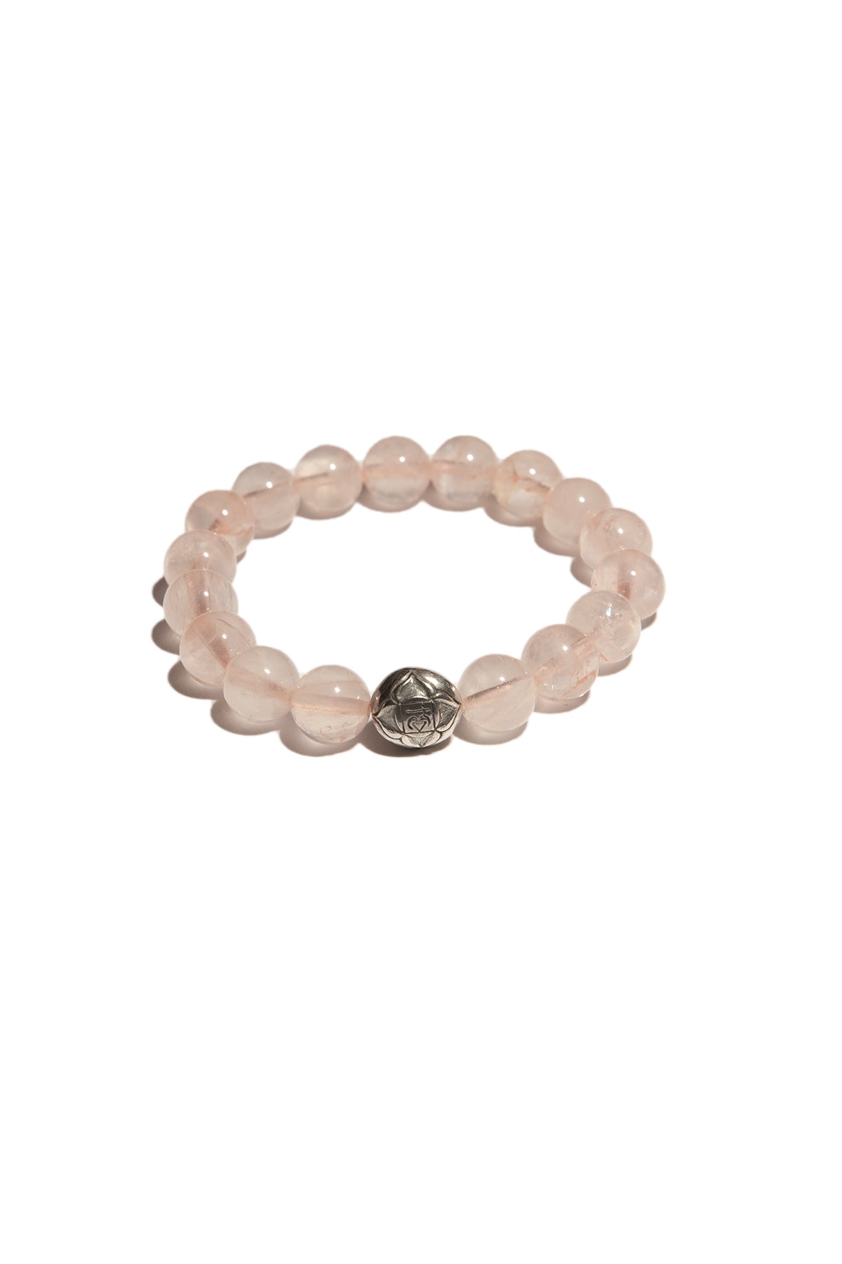 J & F | ROOT CHAKRA ROSE QUARTZ BEAD BRACELET