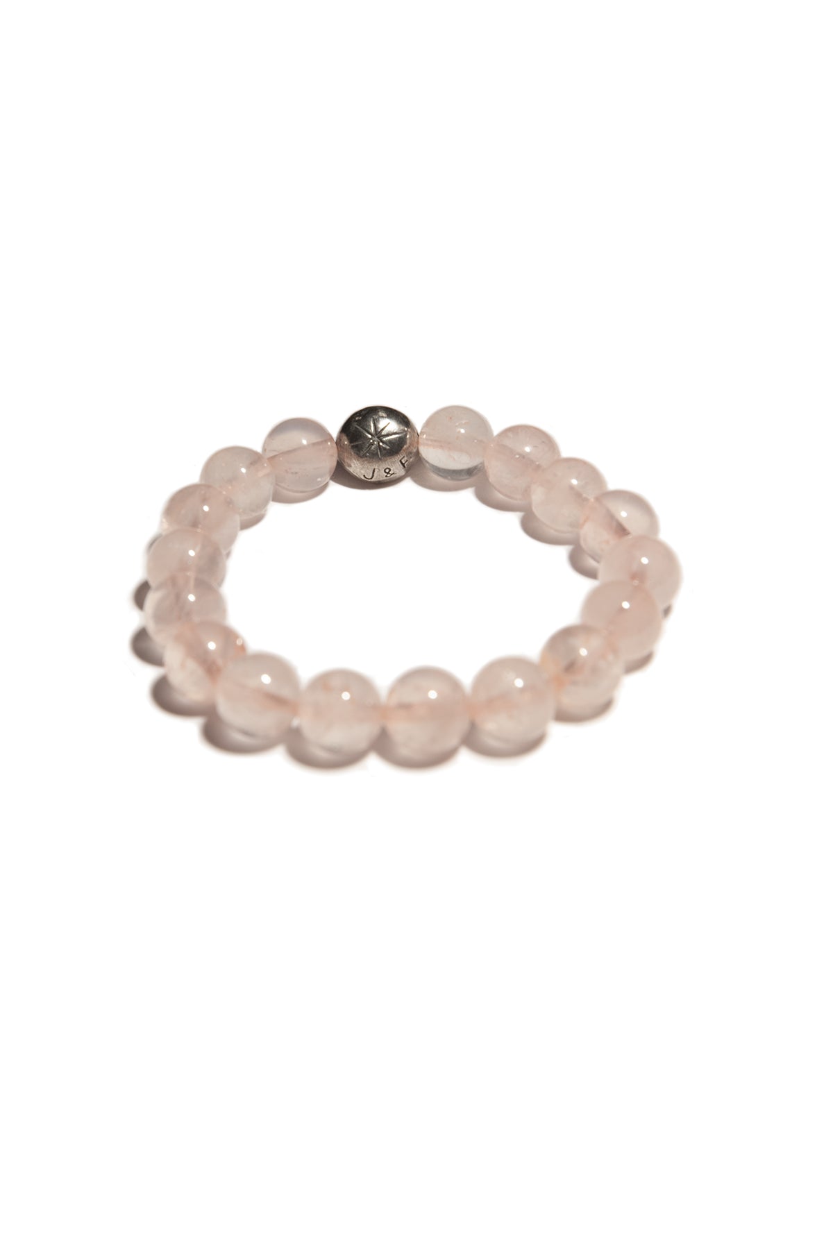J & F | ROOT CHAKRA ROSE QUARTZ BEAD BRACELET