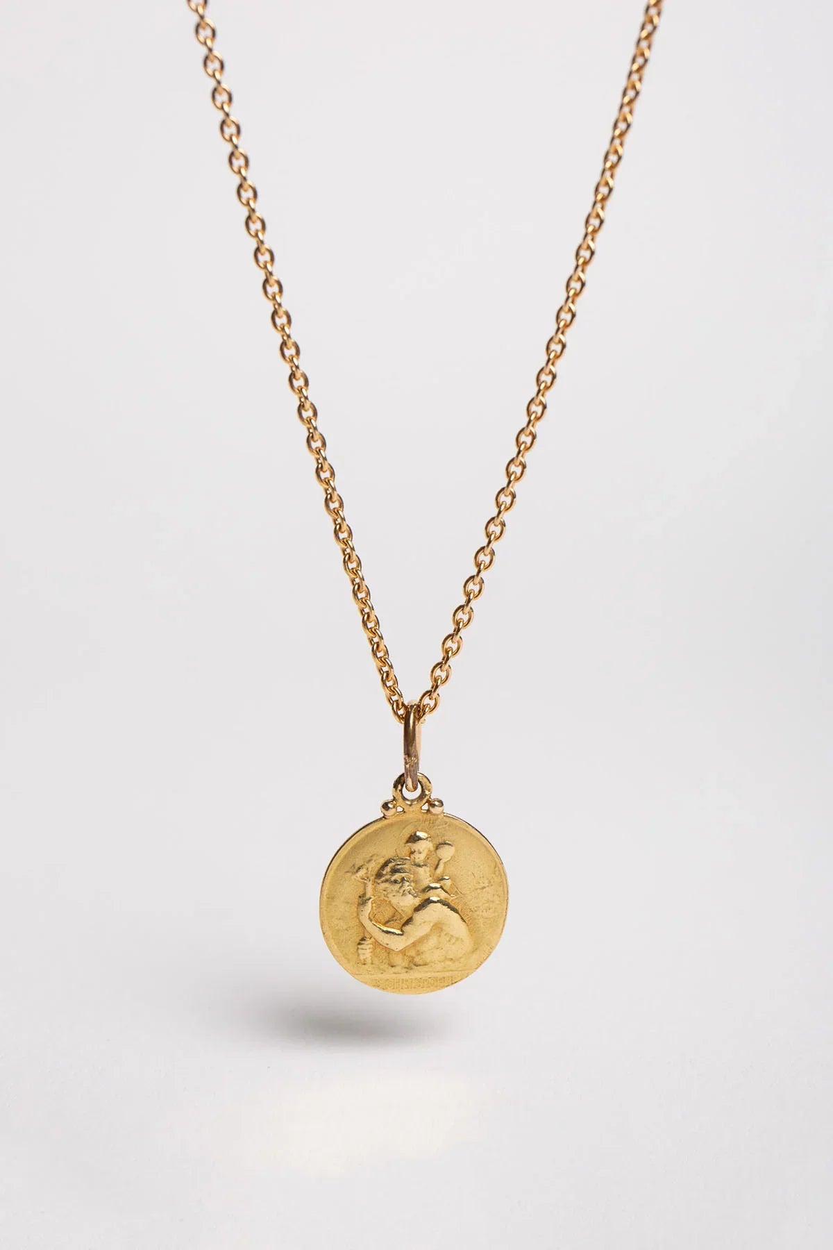 CARTIER | 1930'S ST. CHRISTOPHER PENDANT WITH CHAIN