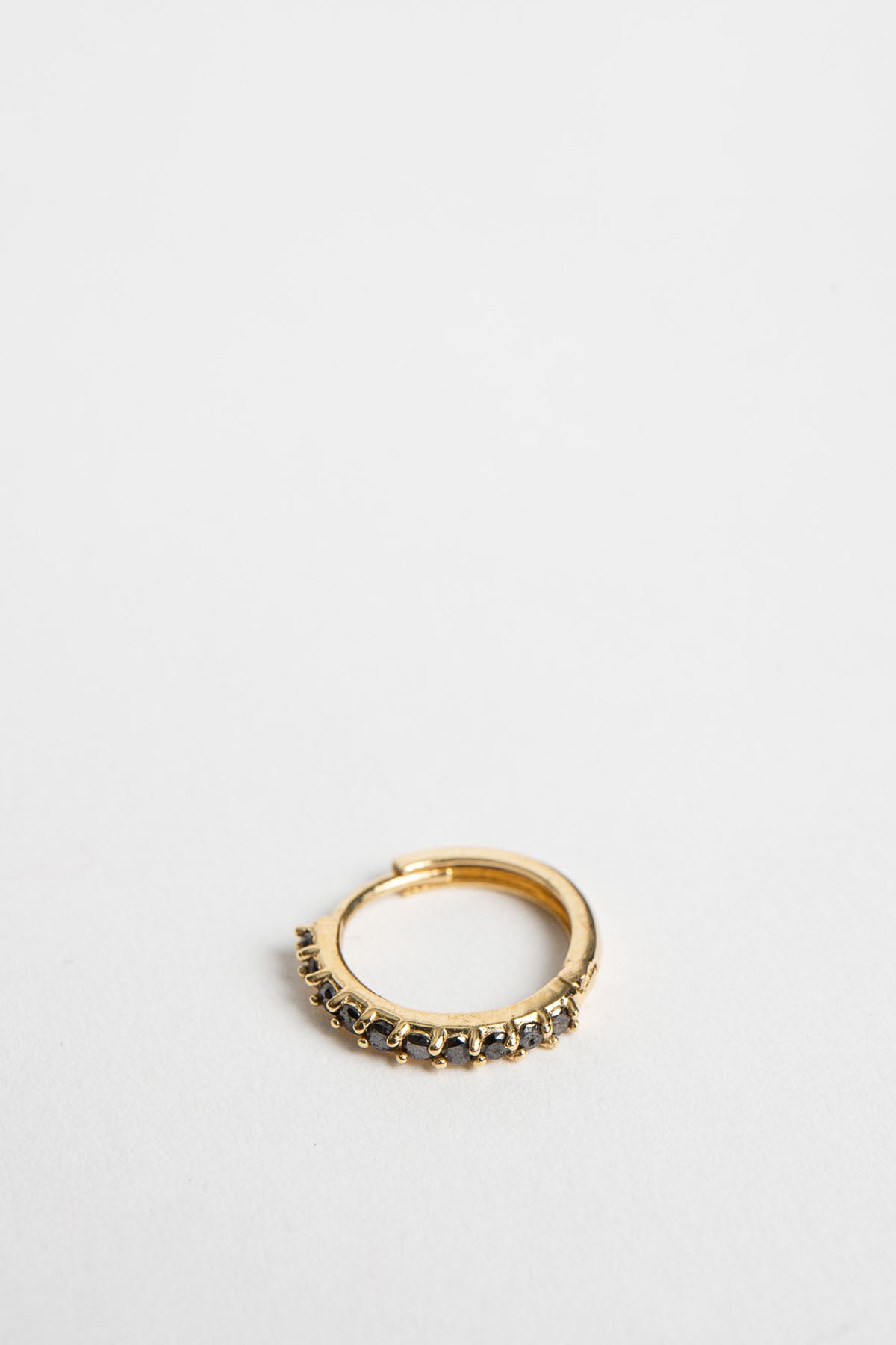 Joanne Fiske | Black Diamond Large Hoop Earring