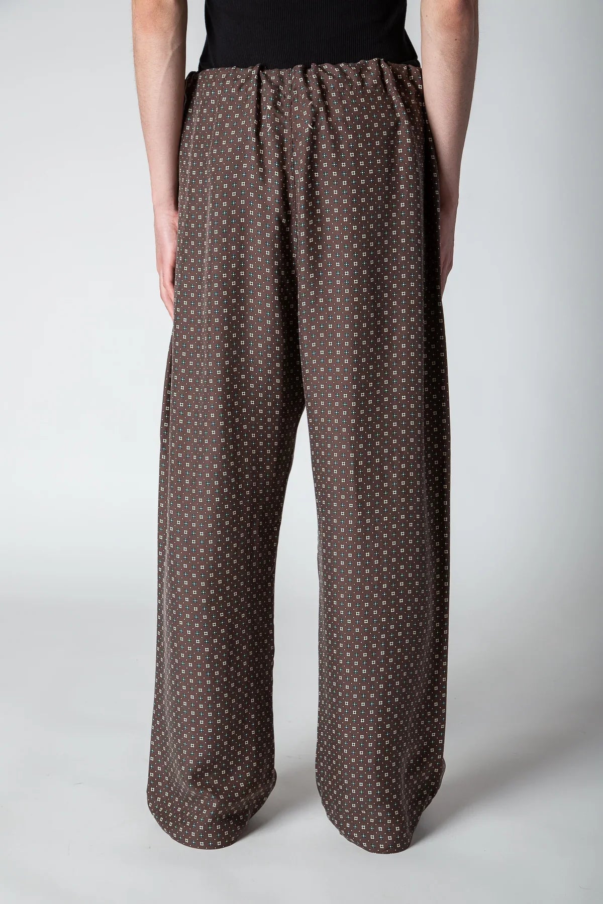 MAISON MARGIELA | PRINTED SILK SATIN PANTS