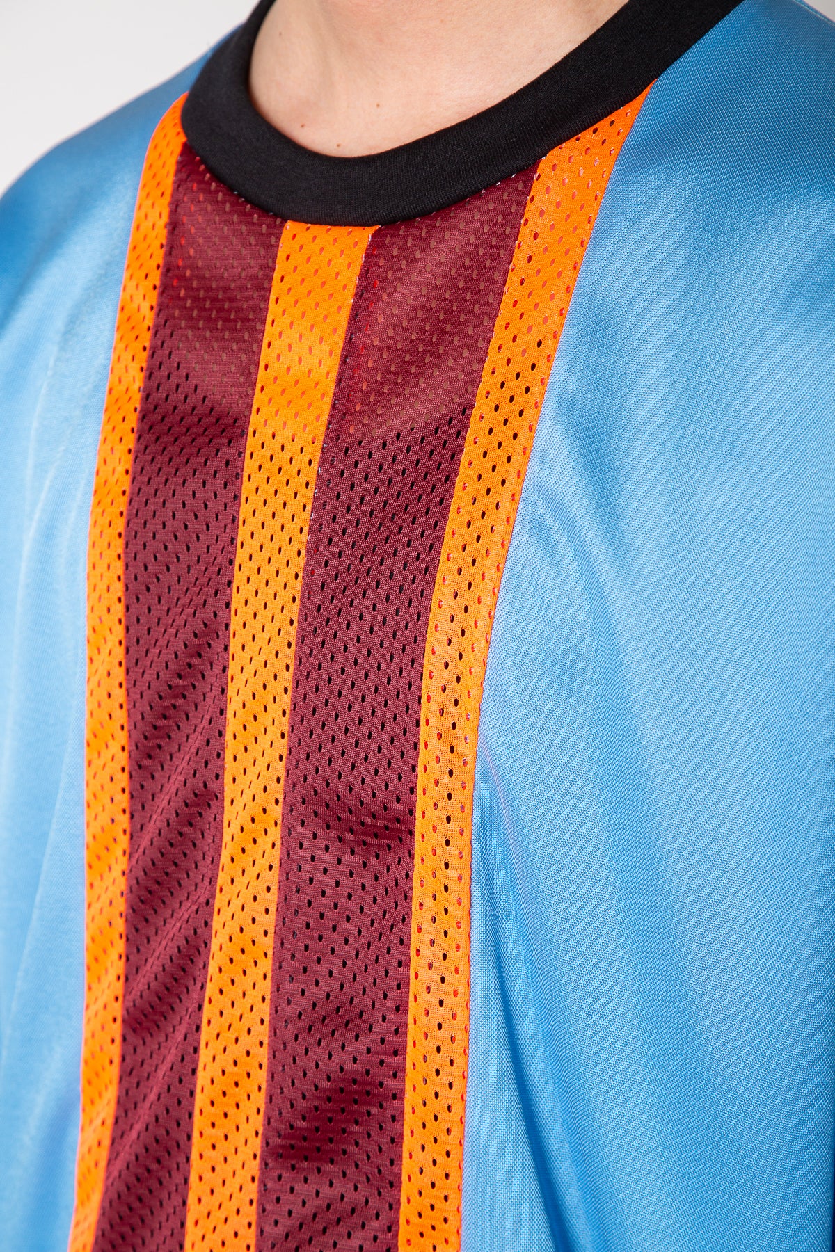 NOMARHYTHM TEXTILE | STRIPE LONG SLEEVE MESH TEE