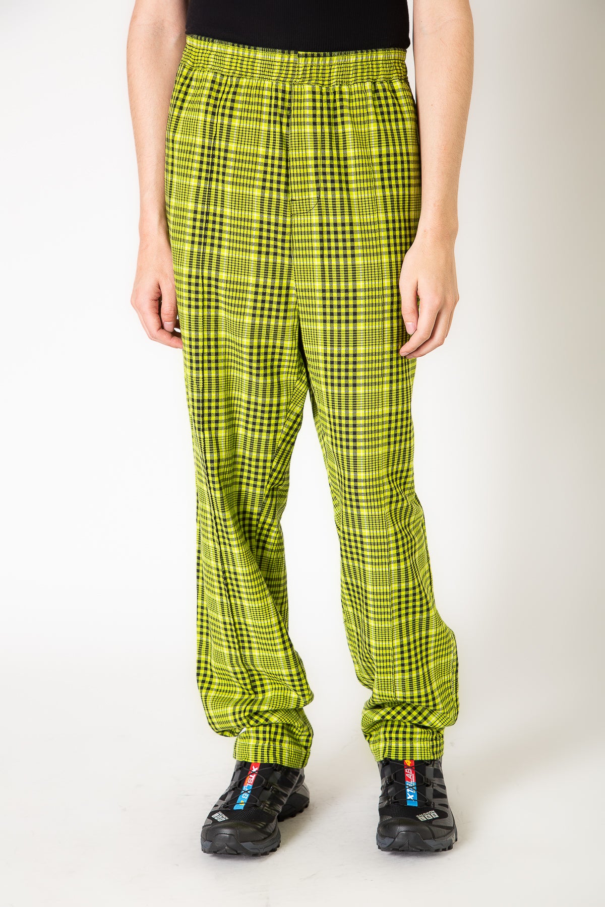 NOMARHYTHM TEXTILE | GINGHAM CHECK EASY PANTS