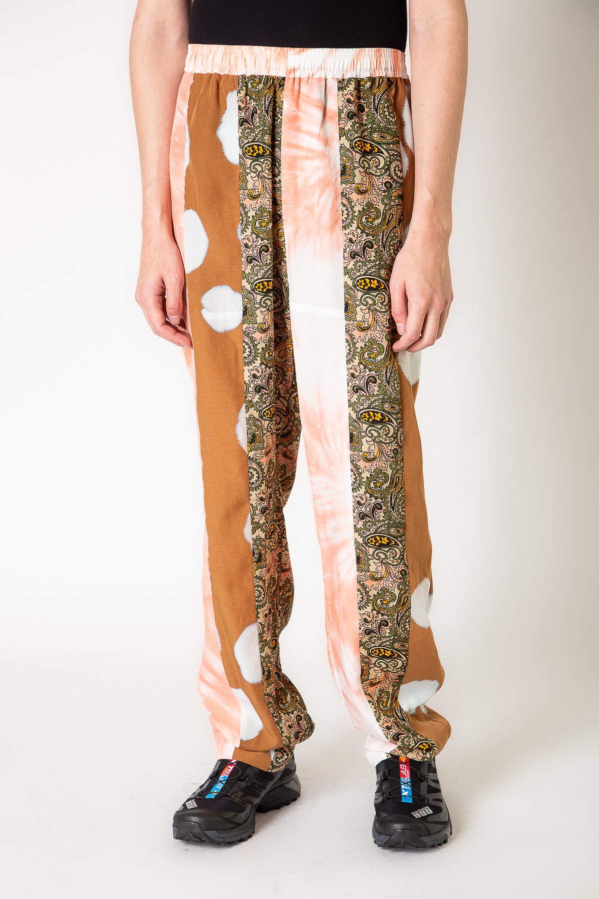 NOMARHYTHM TEXTILE | MUTED TONES PATCHWORK PANTS