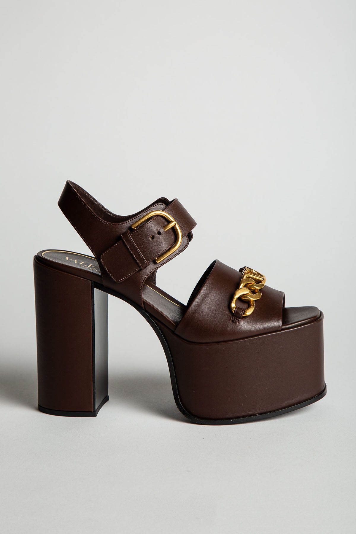 VALENTINO GARAVANI | V-LOGO CHAIN SANDALS - MAXFIELD LA