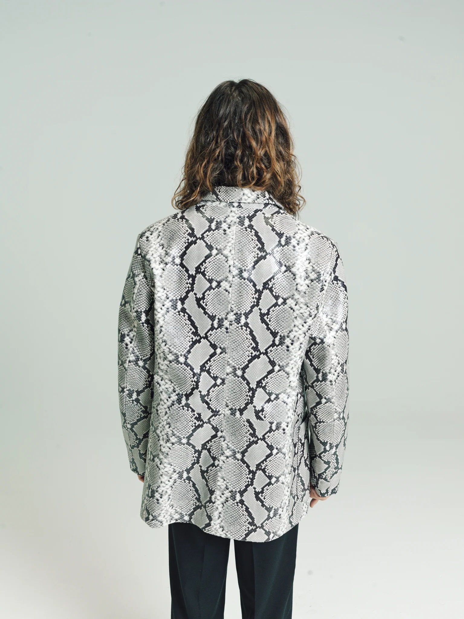 SECOND/LAYER | SNAKE LEATHER MACHINO BLAZER