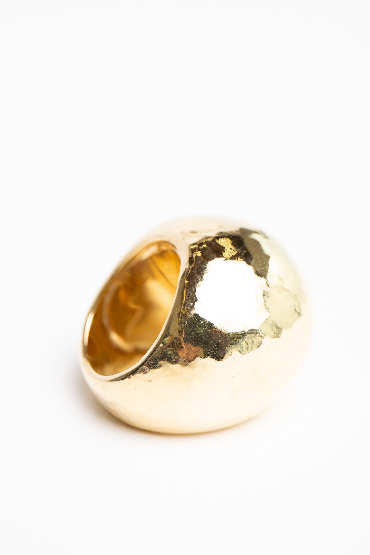 MAUD JEWELRY | 18K GOLD LARGE DOME RING