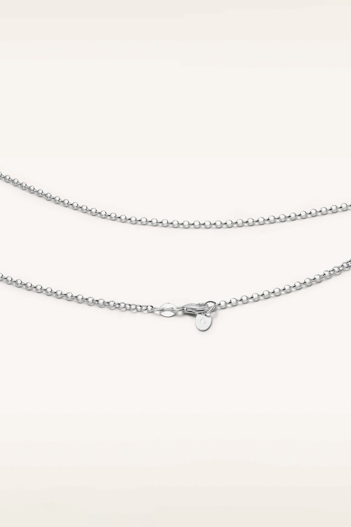LOQUET LONDON | WHITE GOLD ROLO NECKLACE